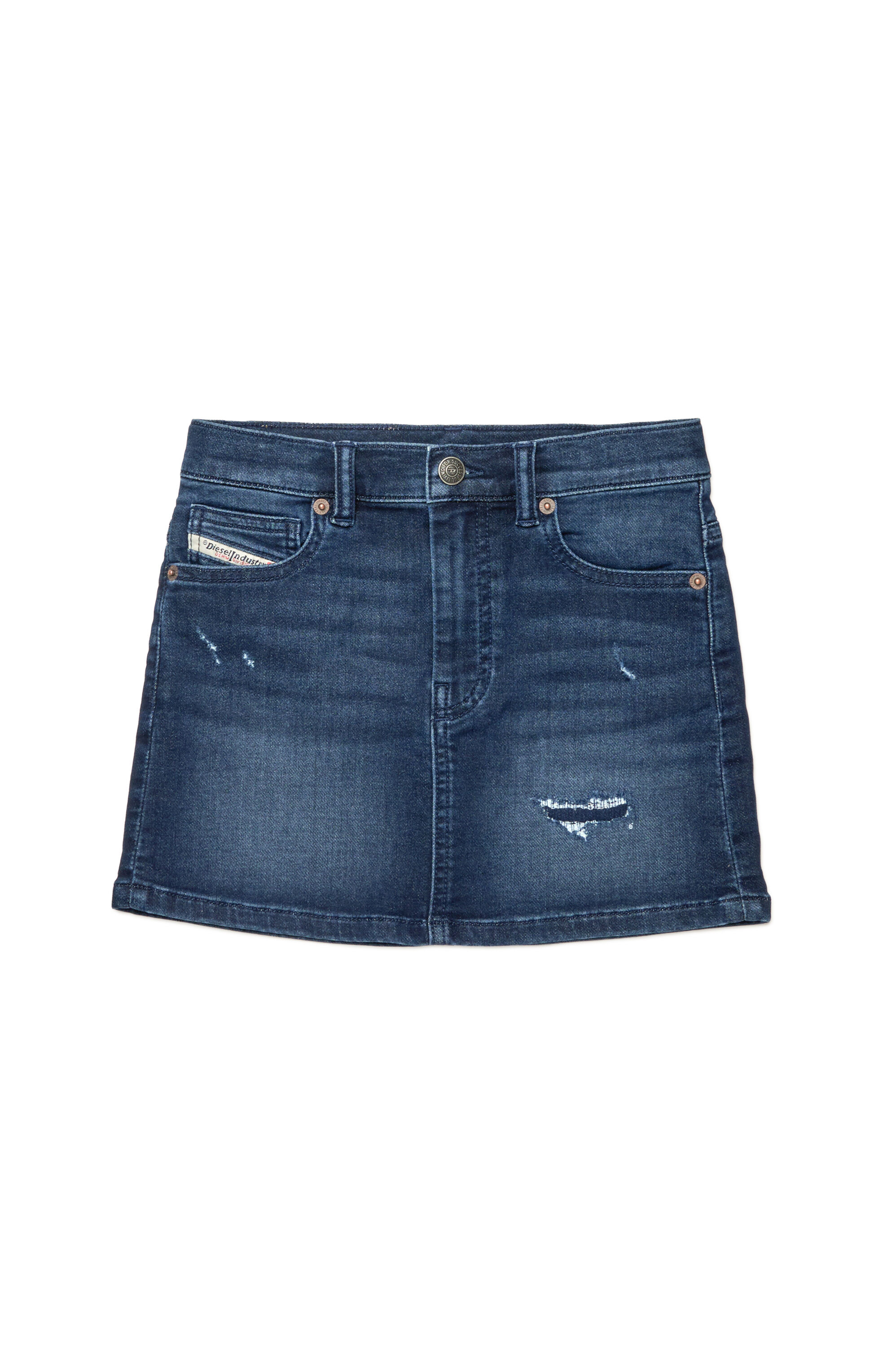 Diesel - GIANNA JJJ, Female 5-pocket skirt in stretch denim in ブルー - Image 1