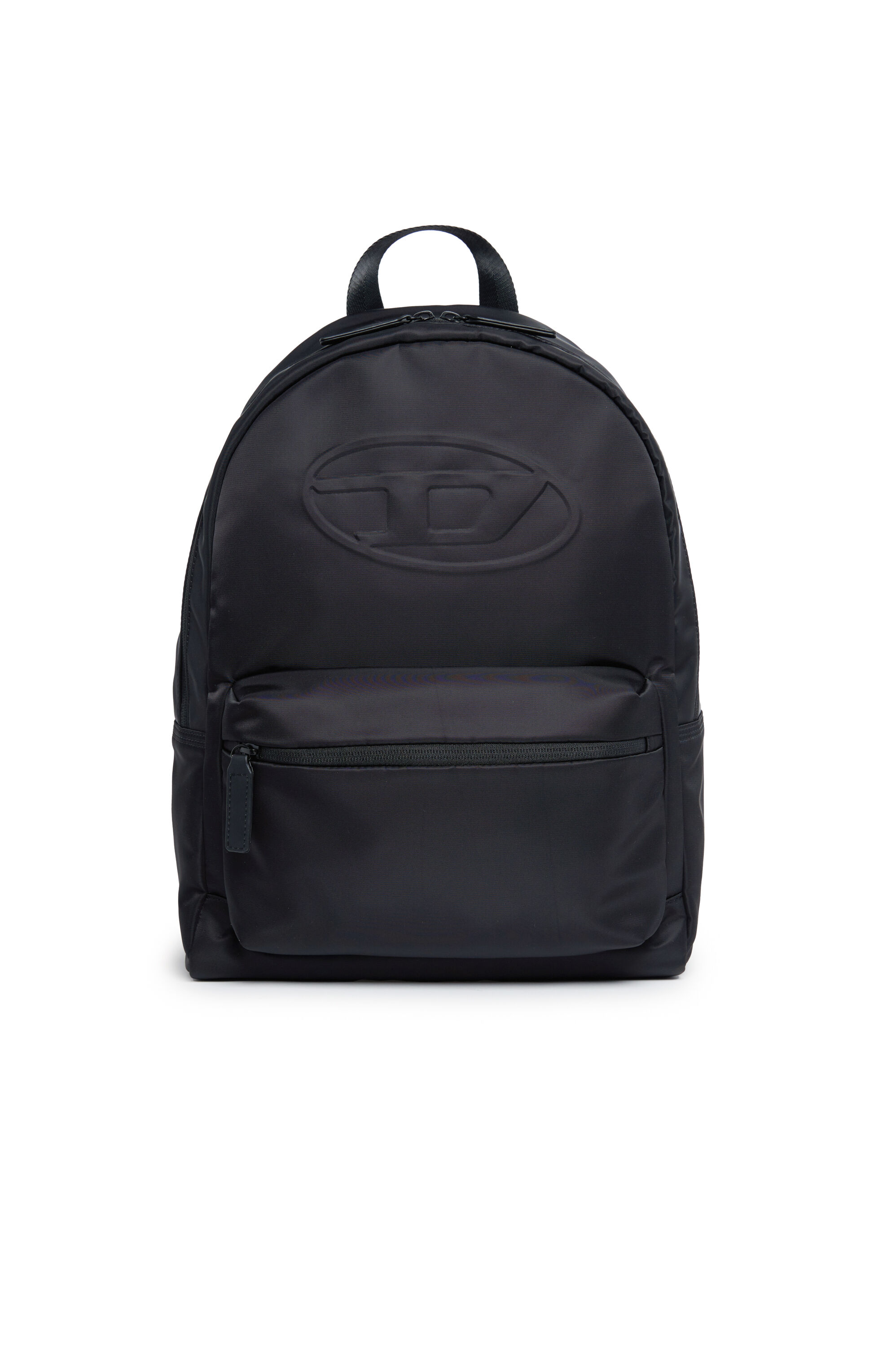 Diesel - WOVAL, Unisex Nylon backpack with embossed Oval D in ブラック - Image 1