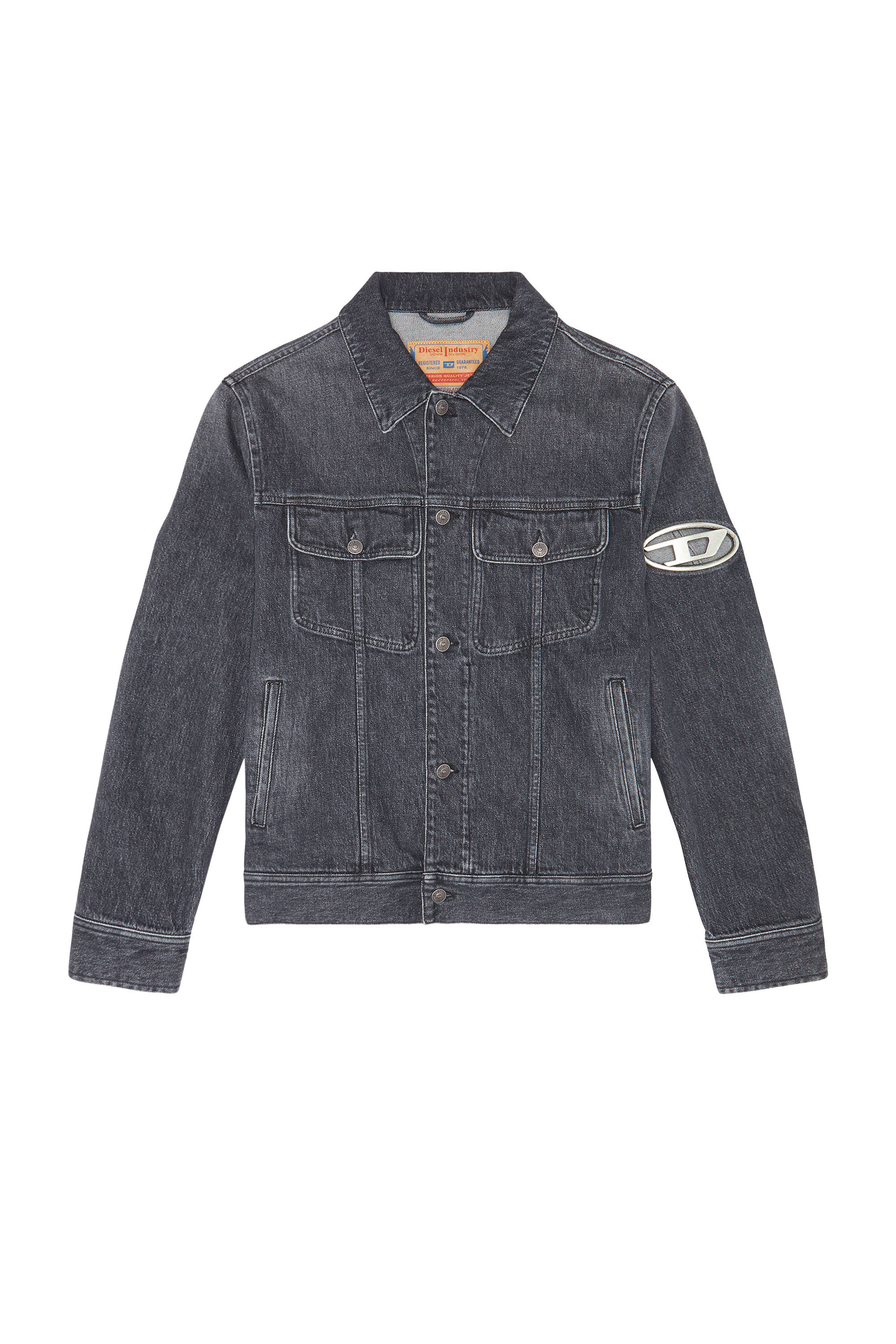 Diesel D logo Denim Tracker Jacket - fawema.org