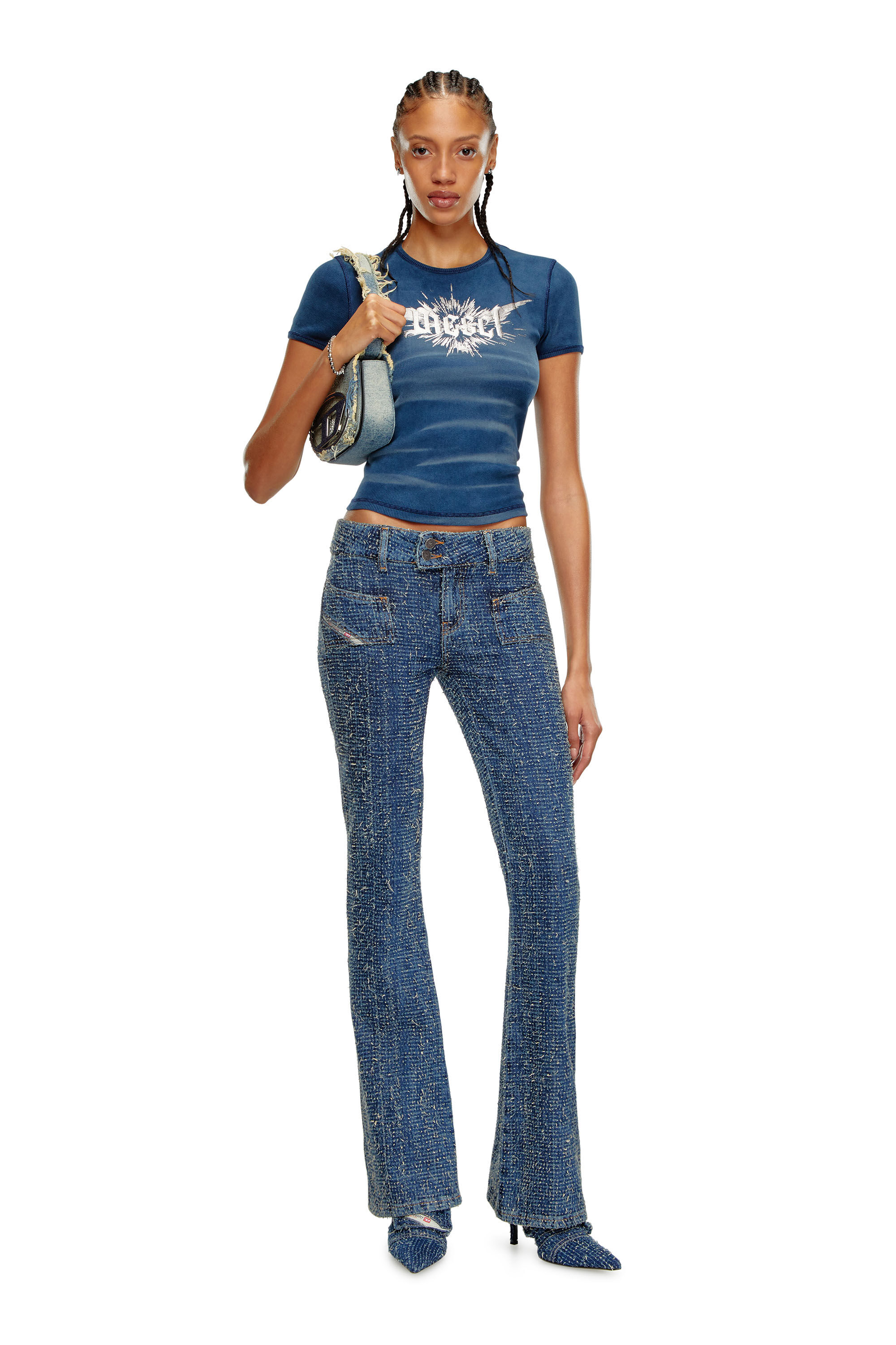 Diesel - Female Bootcut and Flare Jeans D-Ebush 0PGAH, ミディアムブルー - Image 1