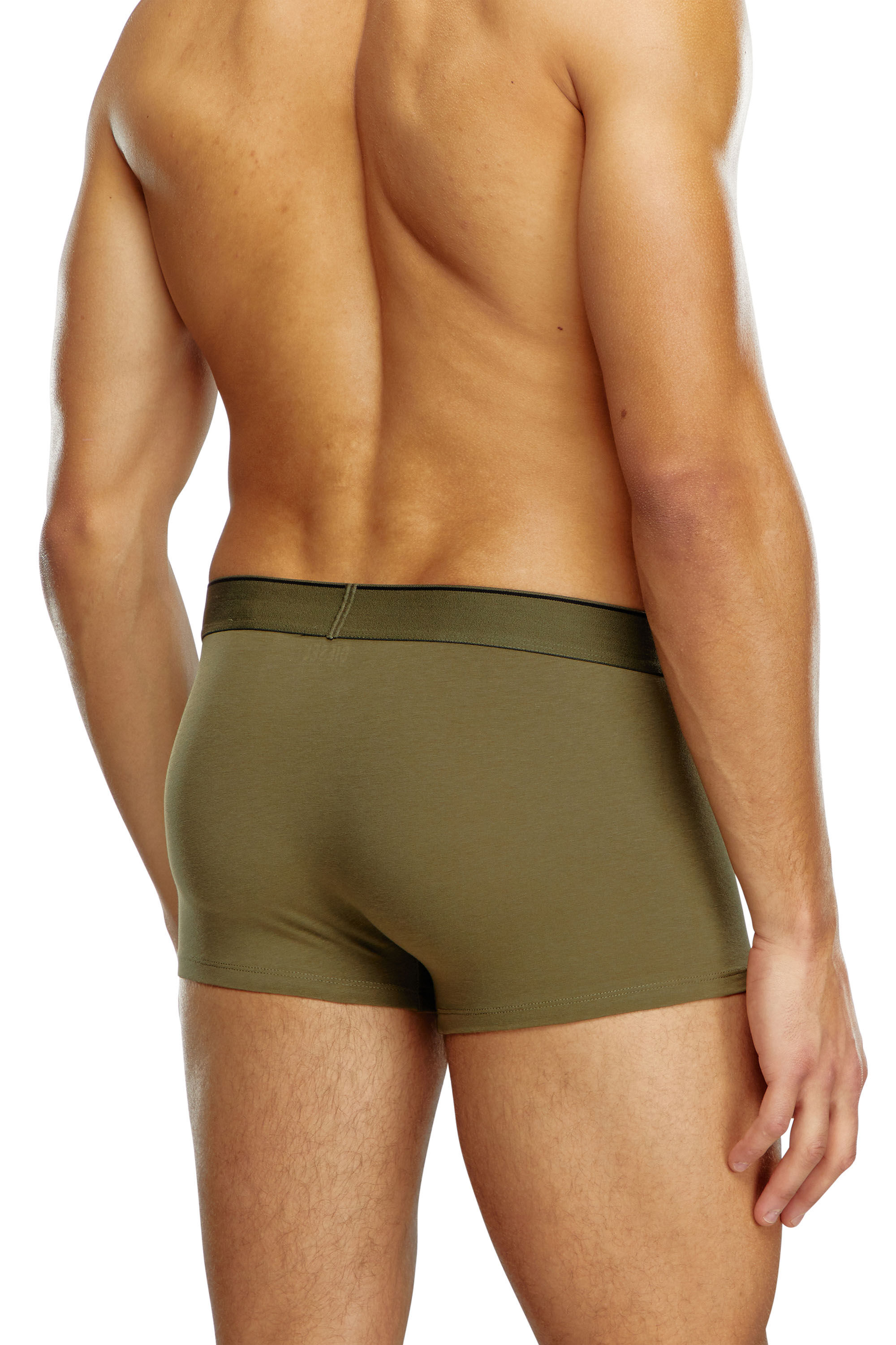 Diesel - UMBX-DAMIENTHREEPACK, Male 3-pack boxer briefs plain and camo in グリーン - Image 4