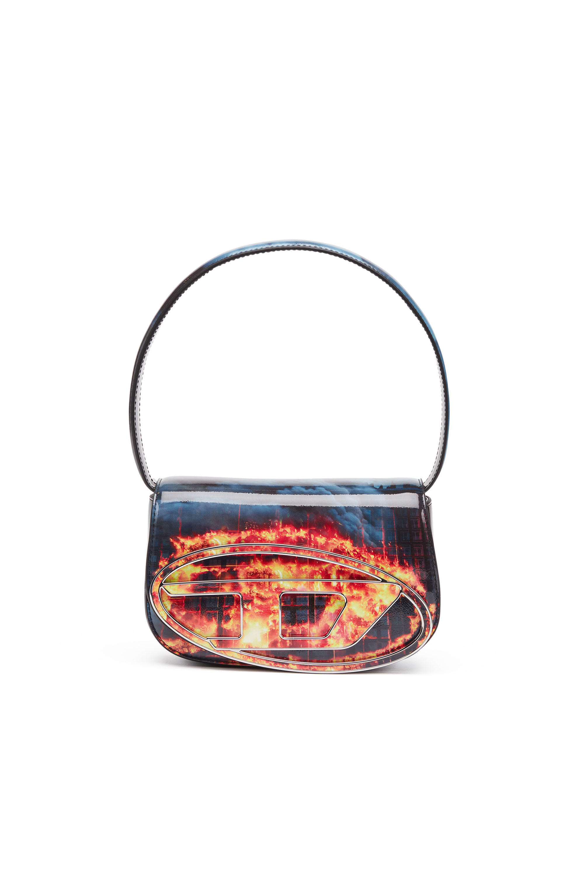 1DR 1DR - Iconic shoulder bag with fire print｜マルチカラー ...