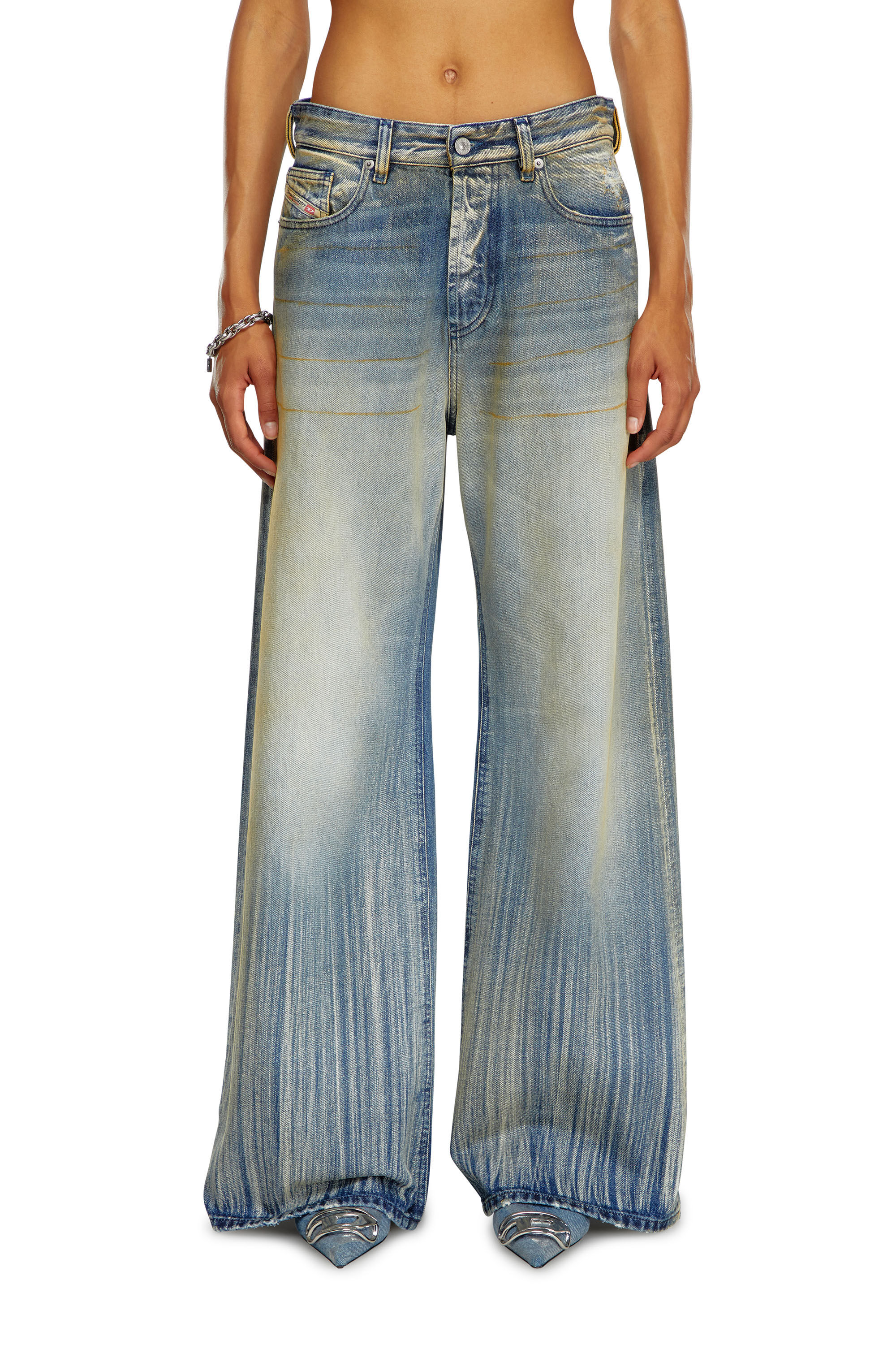 Diesel - Female Straight Jeans 1996 D-Sire 09I97, ミディアムブルー - Image 3