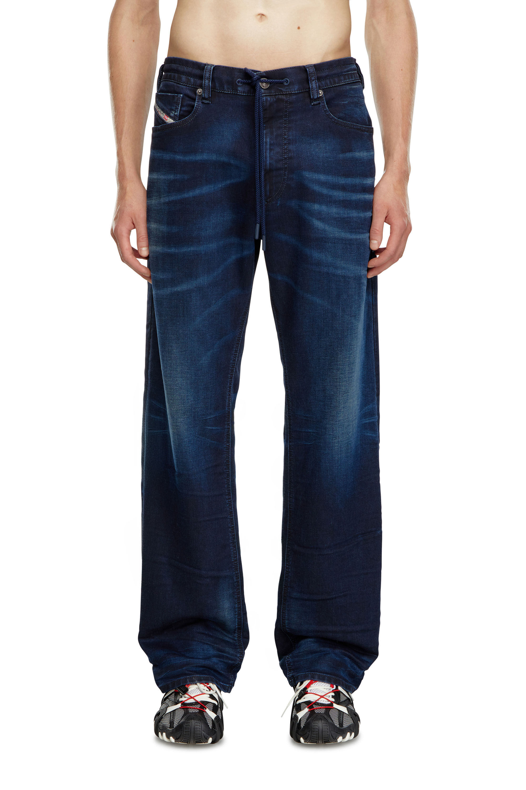 Diesel - Male Straight 2080 D-Reel Joggjeans® 09J35, ダークブルー - Image 3