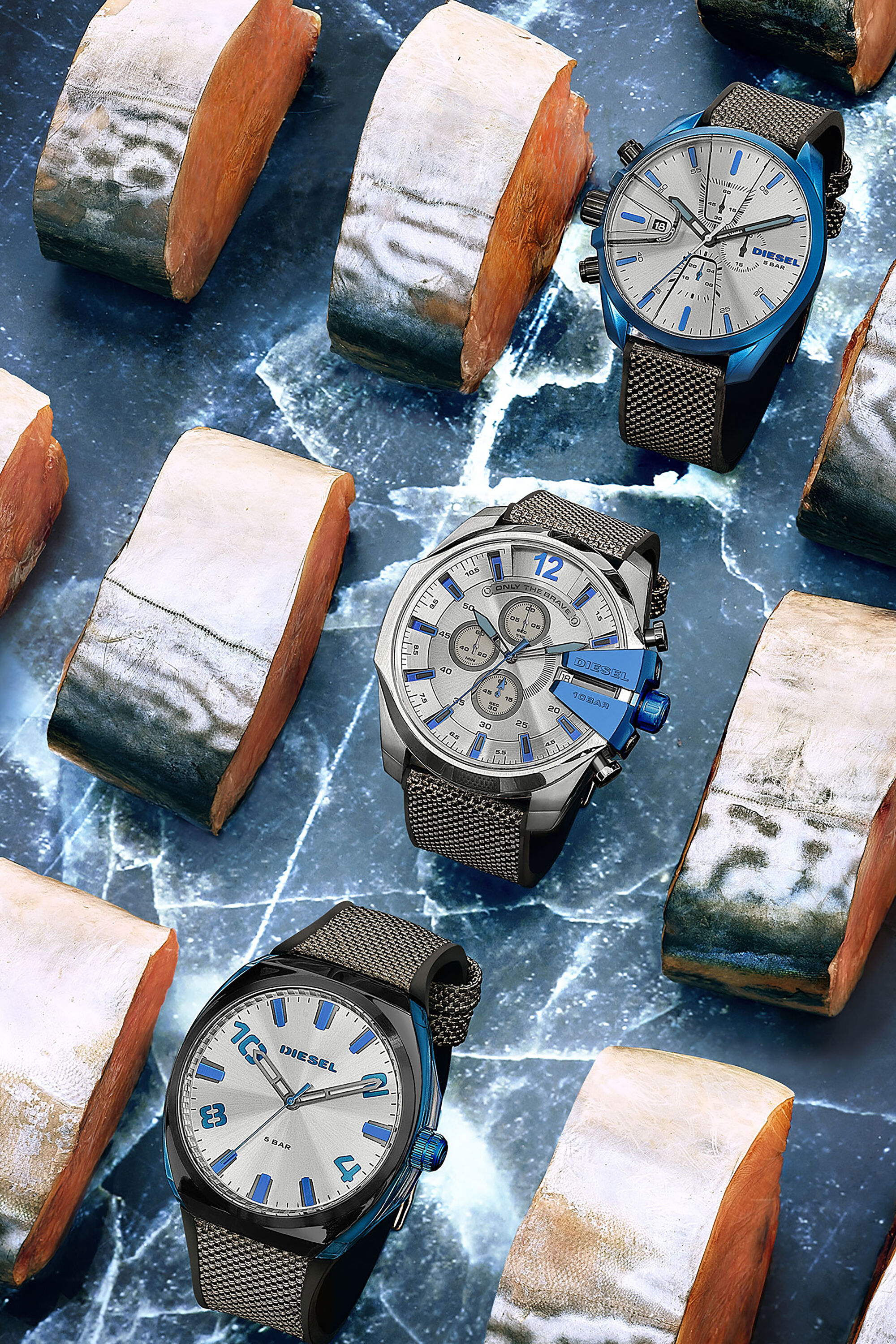 大得価国産新品　ディーゼル　メンズ腕時計　DZ4506 DEISEL ブラックブルー　海外直輸入　送料無料 男性用