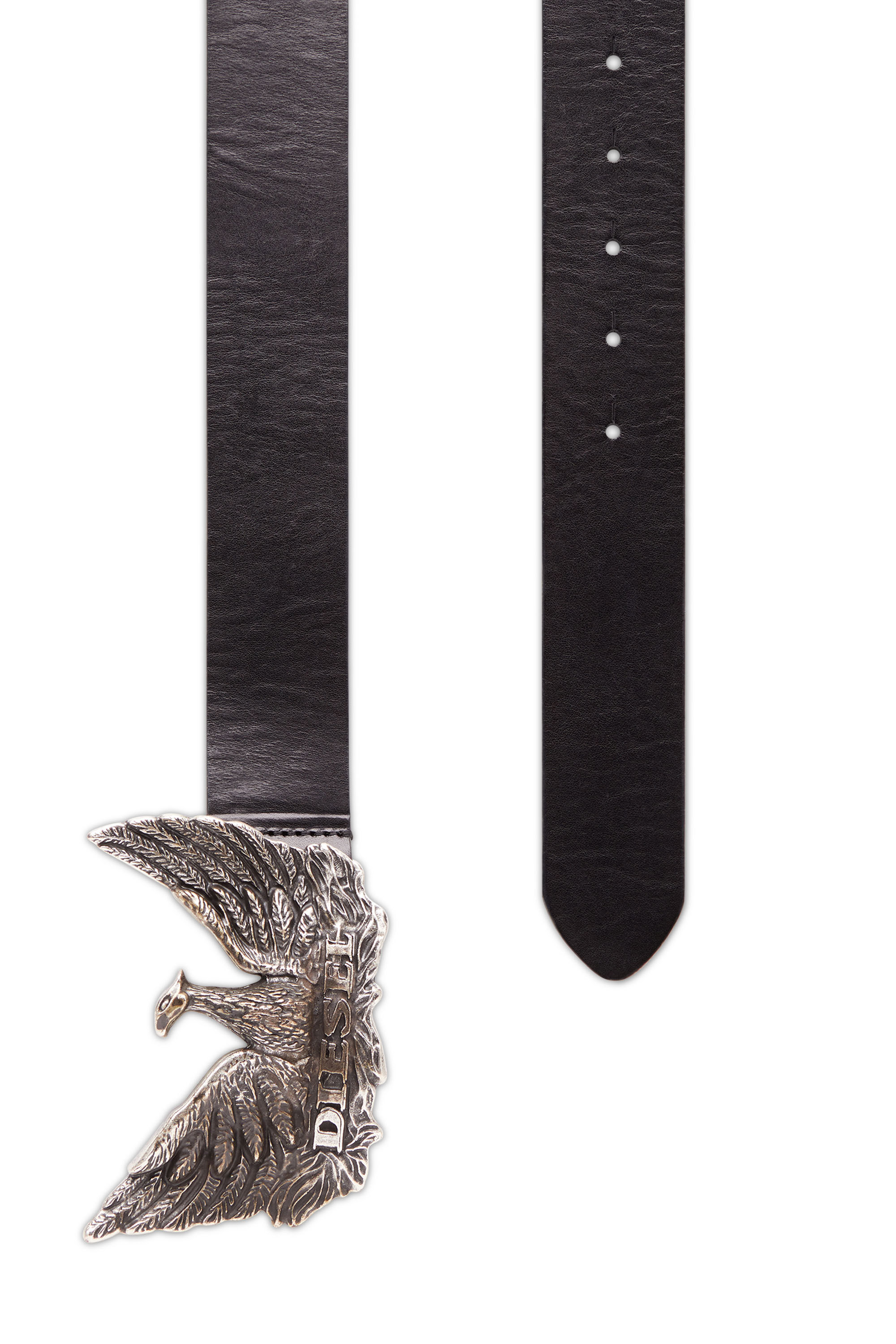 PHOENIX BELT Leather belt with phoenix buckle｜ブラック｜メンズ ...