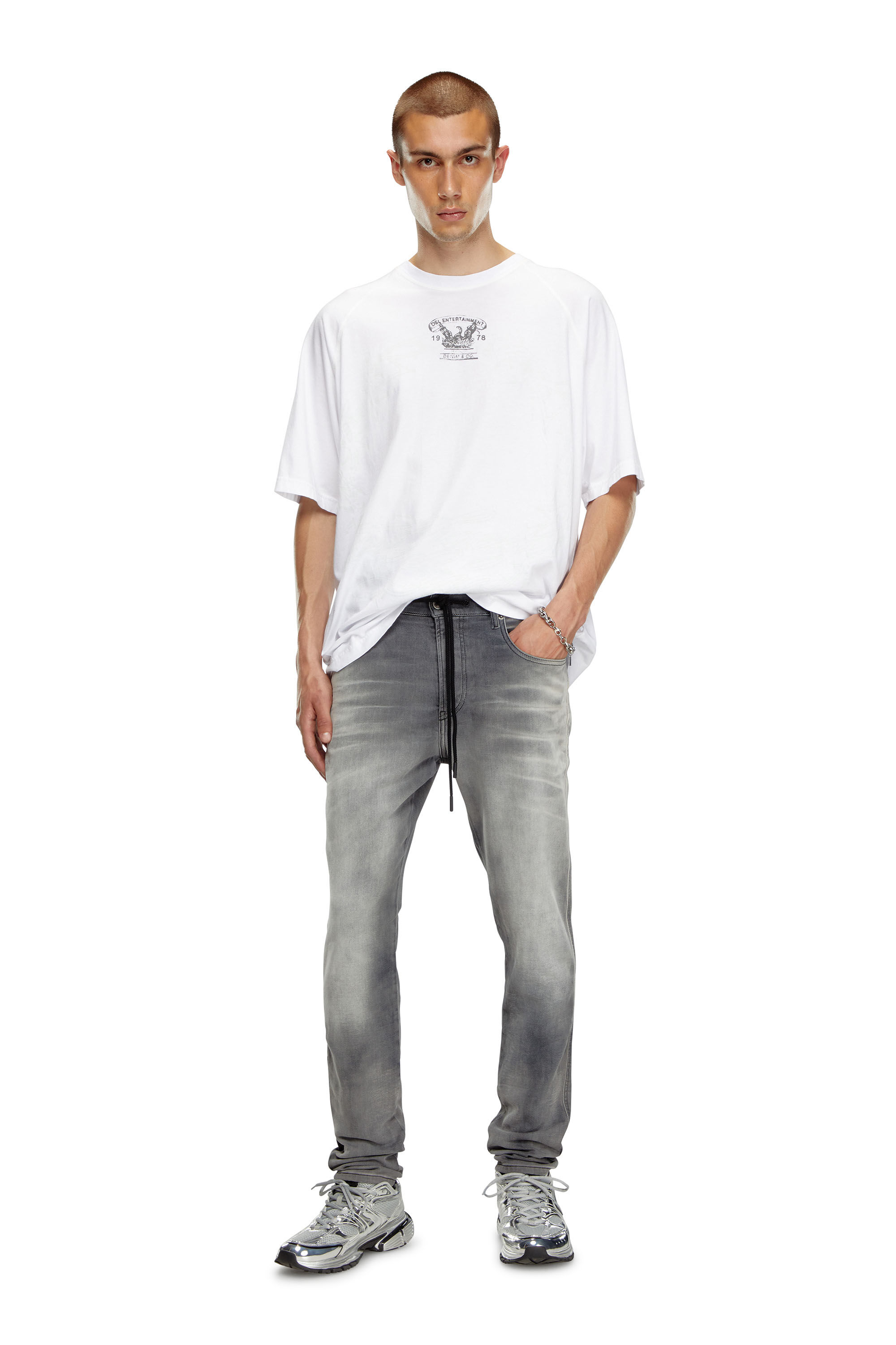 Diesel - Male Slim 2060 D-Strukt Joggjeans® 068LR, ダークグレー - Image 1