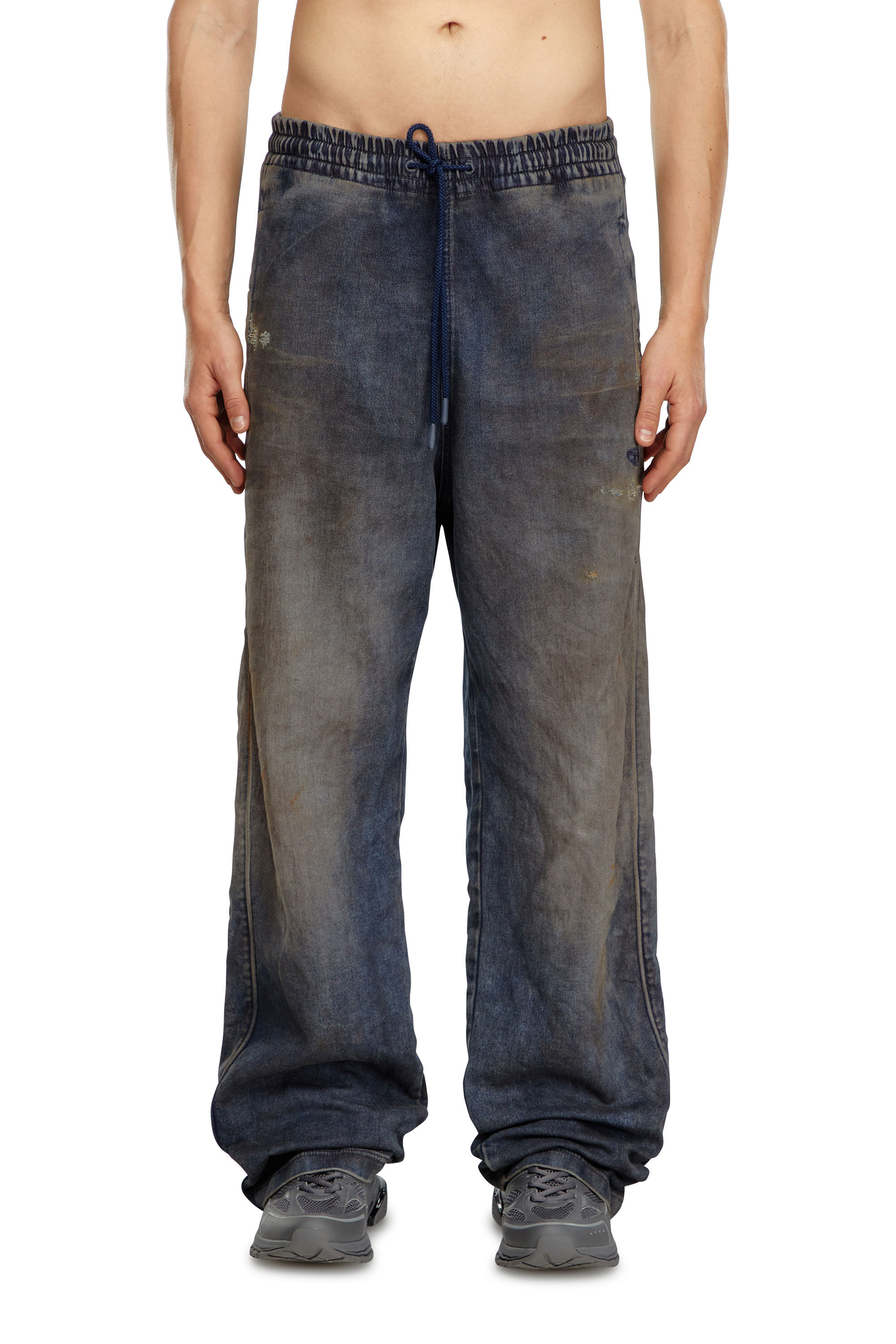 Diesel - Male Straight D-Martians Track Denim 068LV, ダークブルー - Image 3