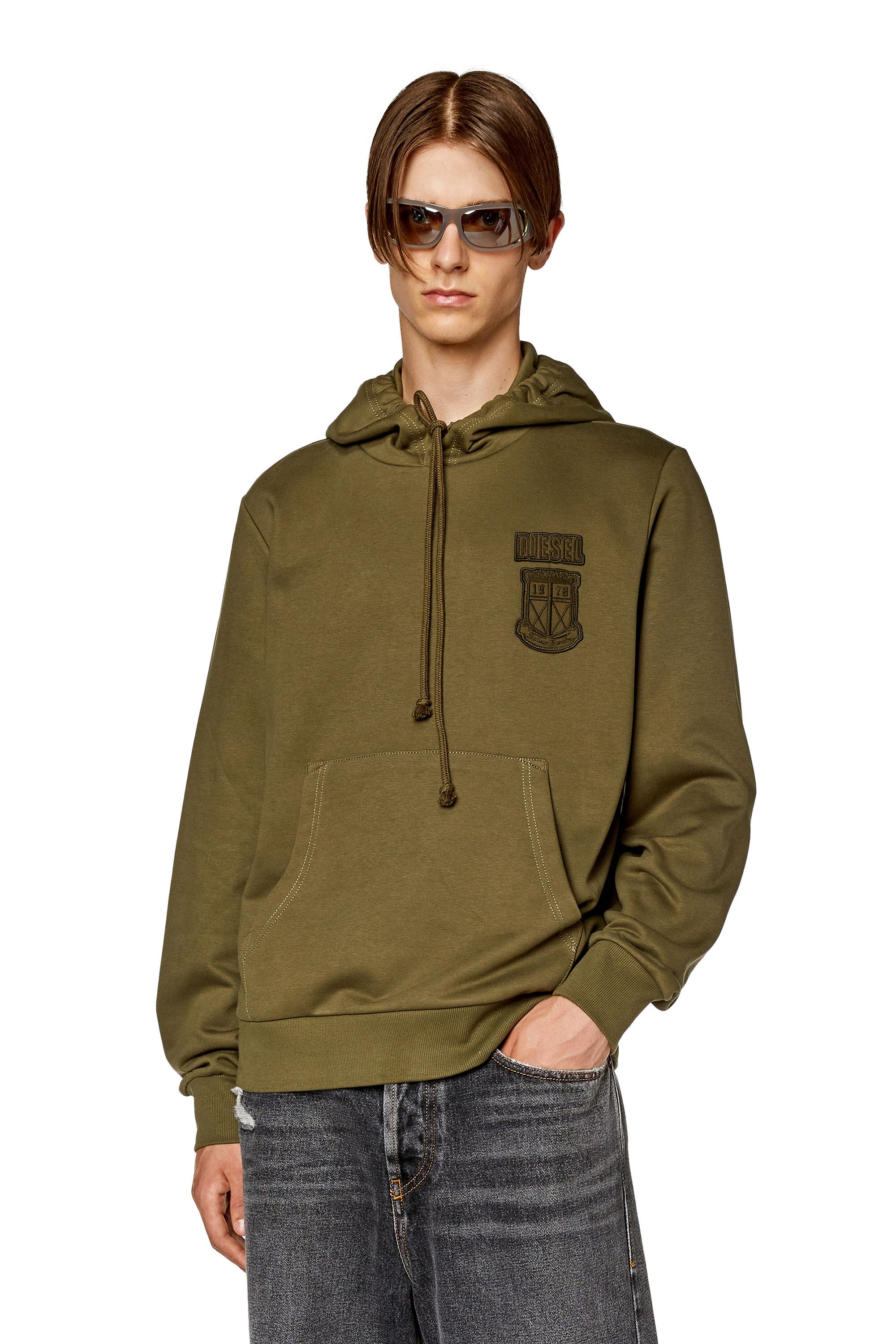 DIESEL パーカー XXL S-GINN-HOOD-DIV 綿 イエローディーゼル - トップス