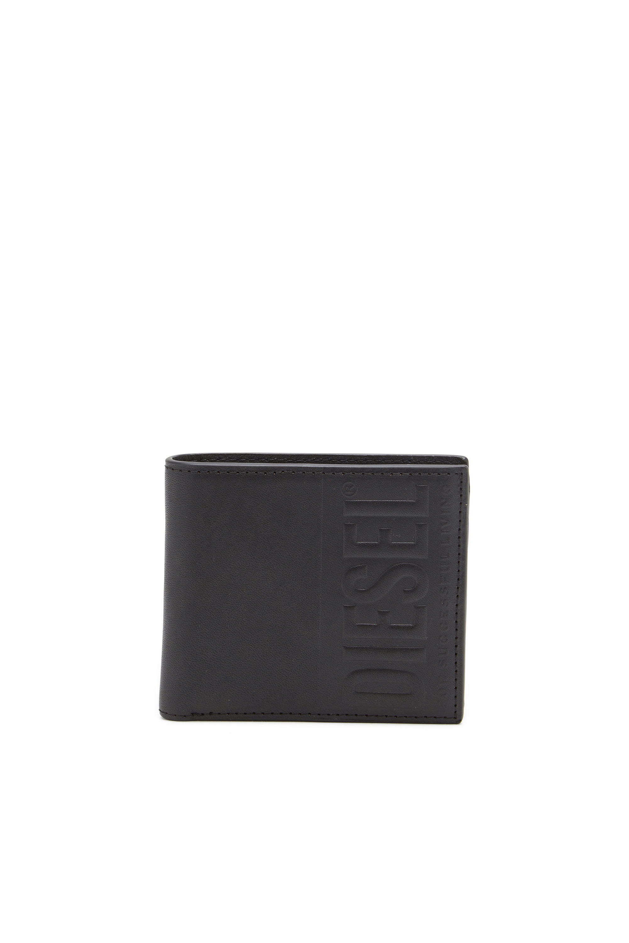 DSL 3D BI-FOLD COIN S Leather bi-fold wallet with embossed logo 