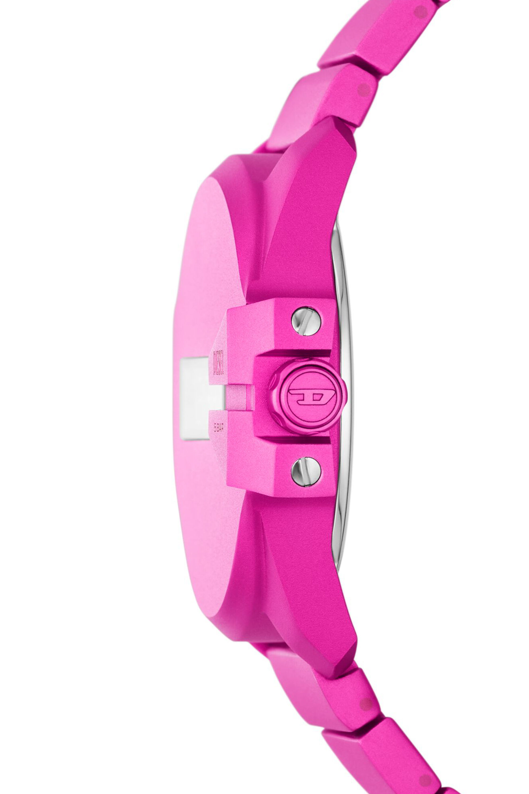 Diesel - DZ2206 WATCH, Male Baby chief digital pink aluminum watch in ピンク - Image 3