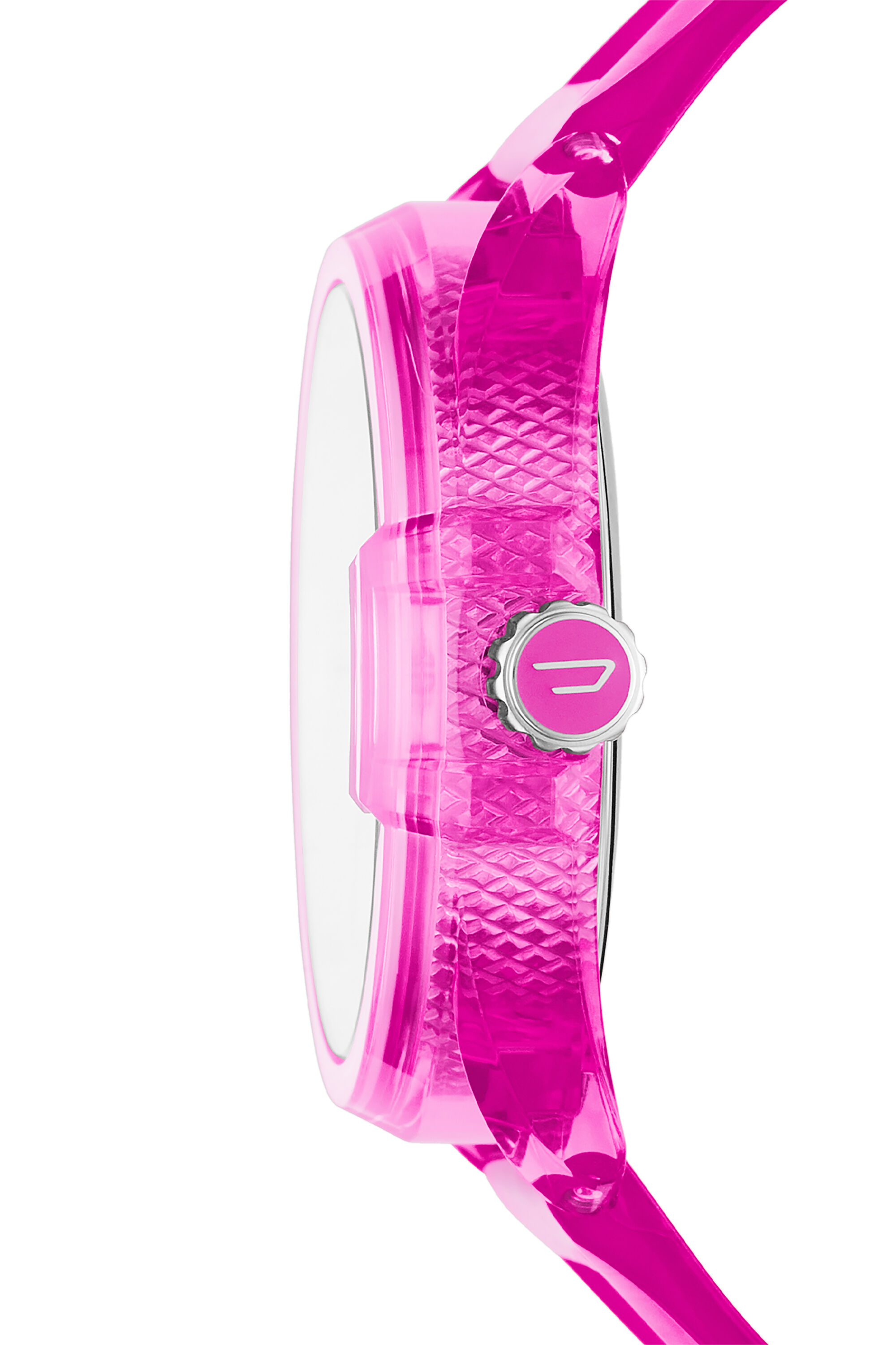 Diesel - DZ1929, Unisex MS9 three-hand pink transparent watch in ピンク - Image 3