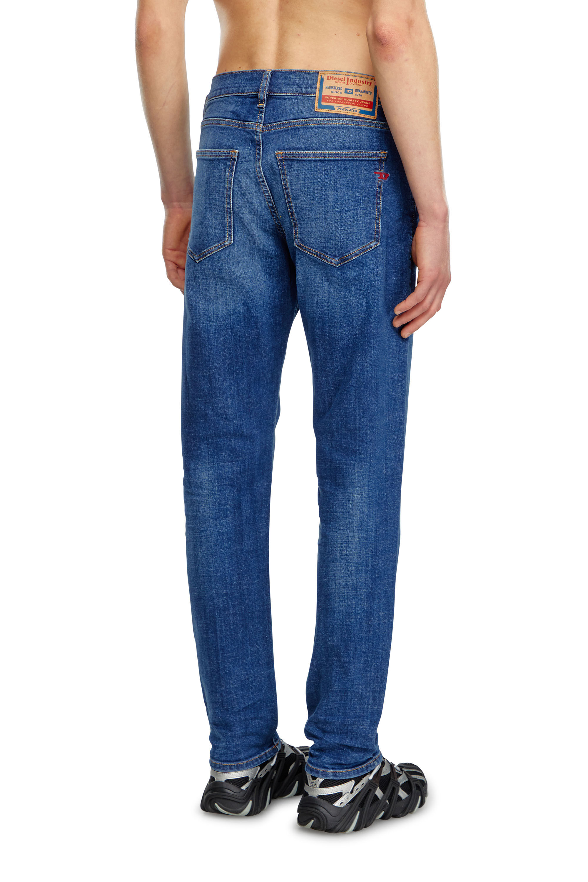 Diesel - Male Slim Jeans 2019 D-Strukt 09K04, ミディアムブルー - Image 5