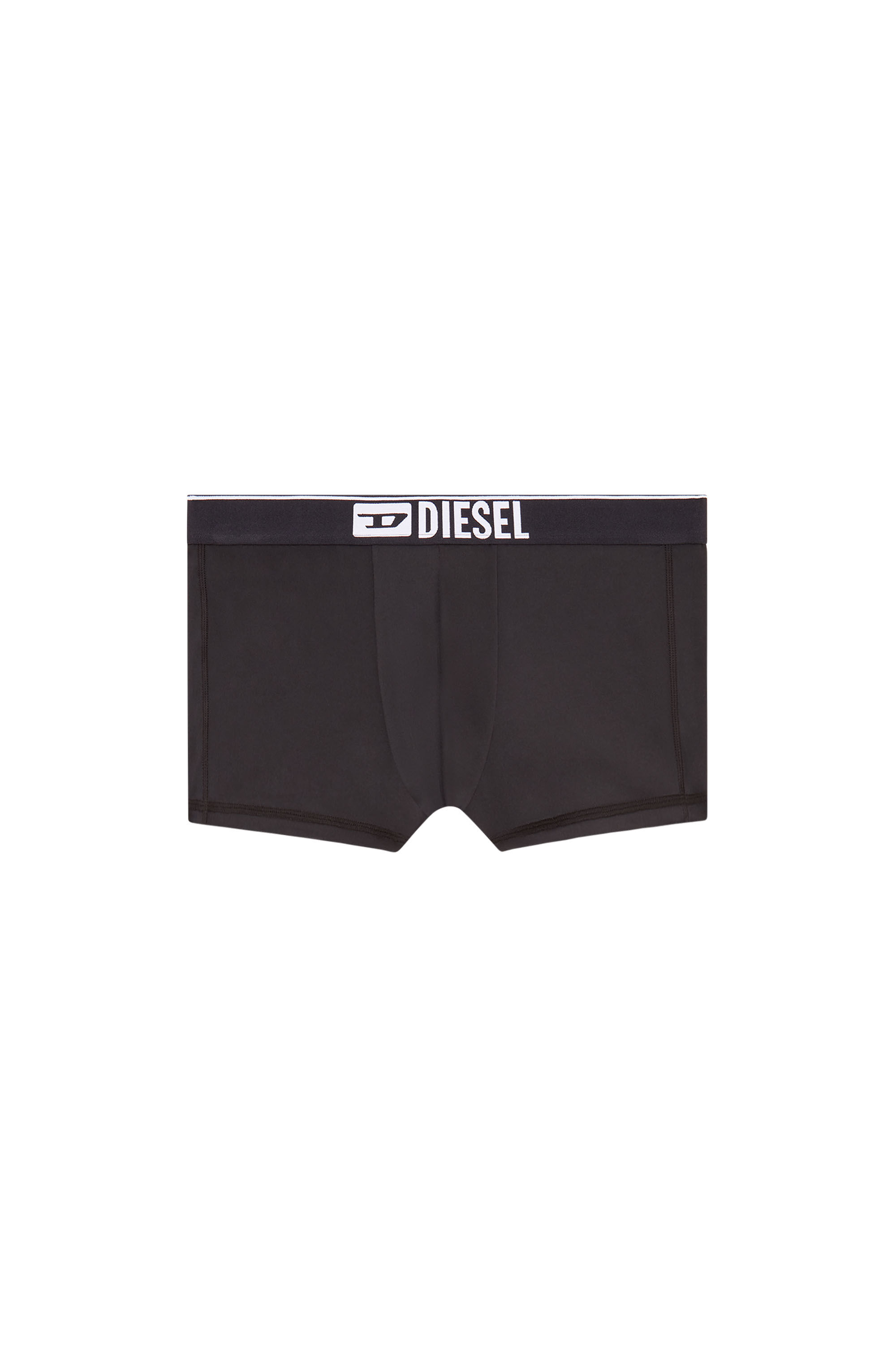 Diesel - UMBX-DAMIEN-CUT, Male Microfibre boxer briefs with logo waist in ブラック - Image 1