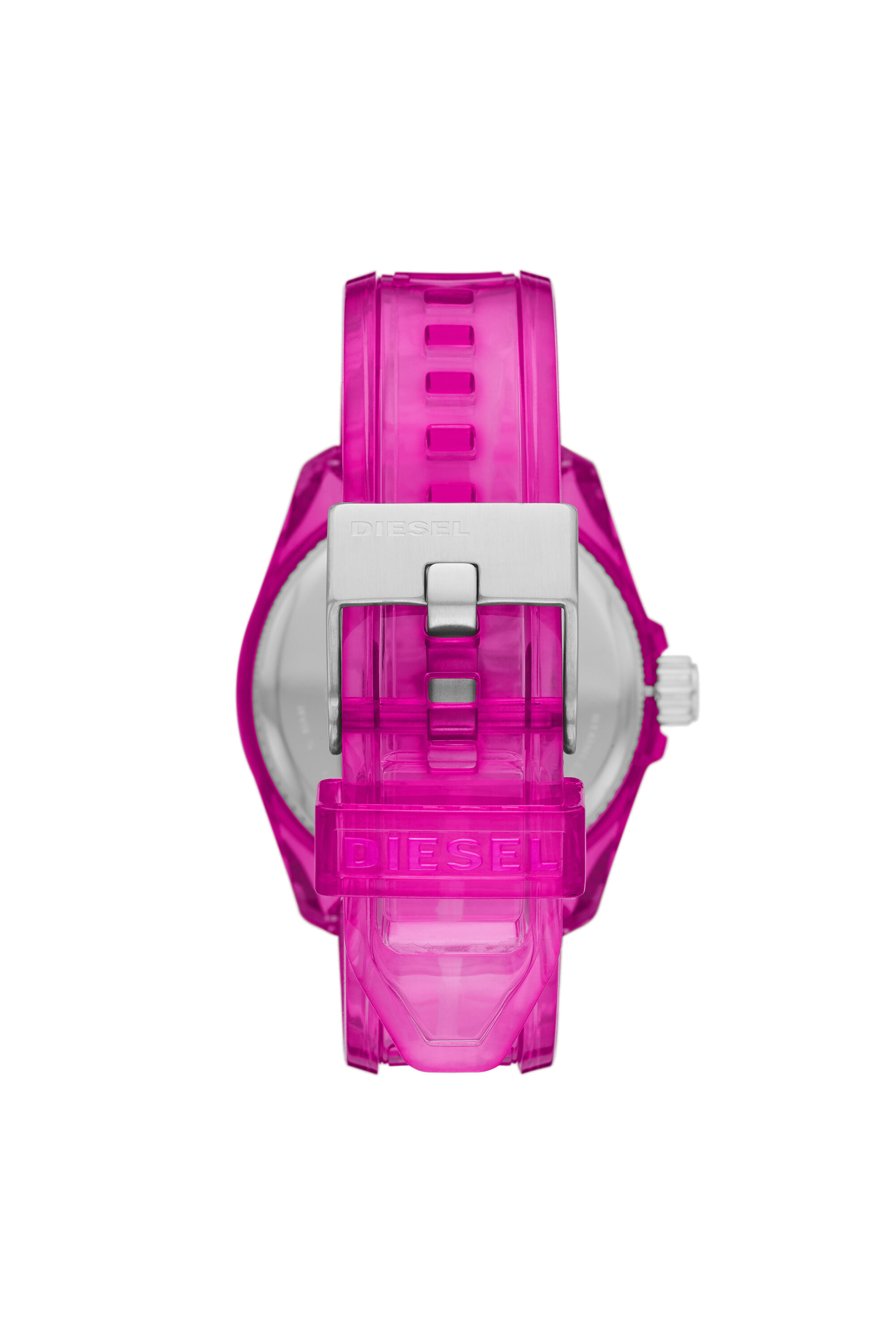 Diesel - DZ1929, Unisex MS9 three-hand pink transparent watch in ピンク - Image 2