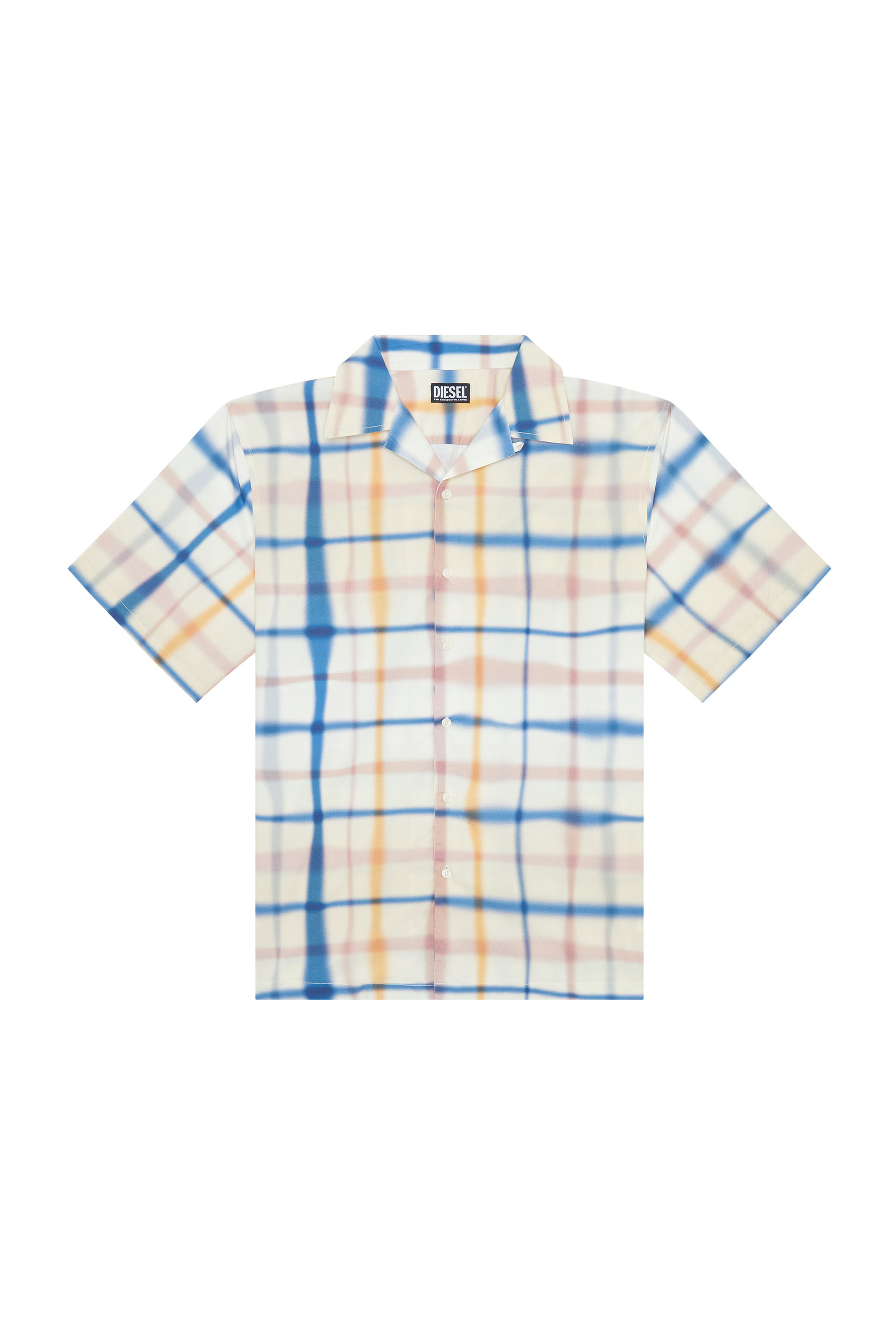 新品 DIESEL S-CROSS-A  チェックシャツ ロゴ シャツ L