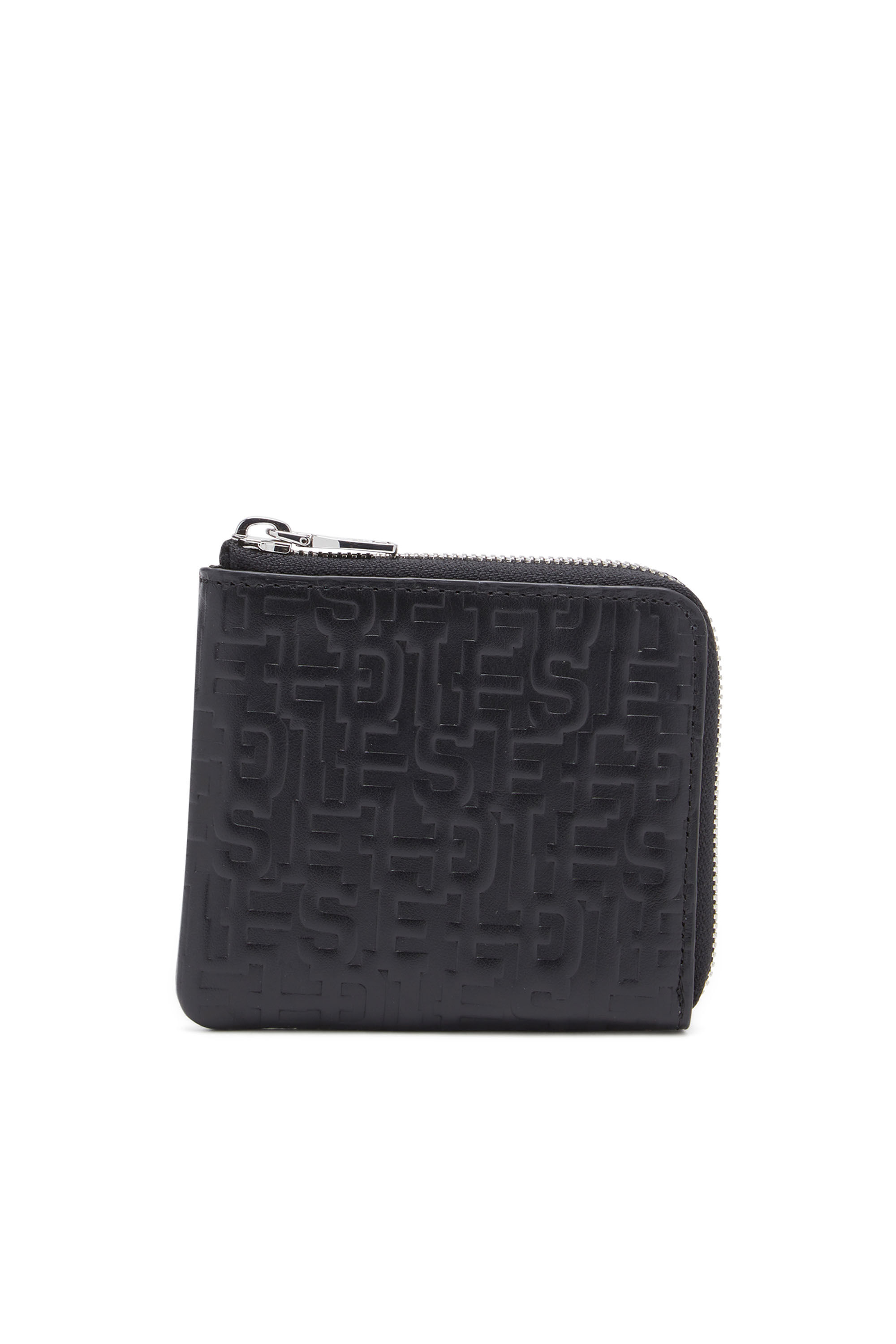 PC MONOGRAM CARD HOLDER POUCH Zip wallet in monogram leather 