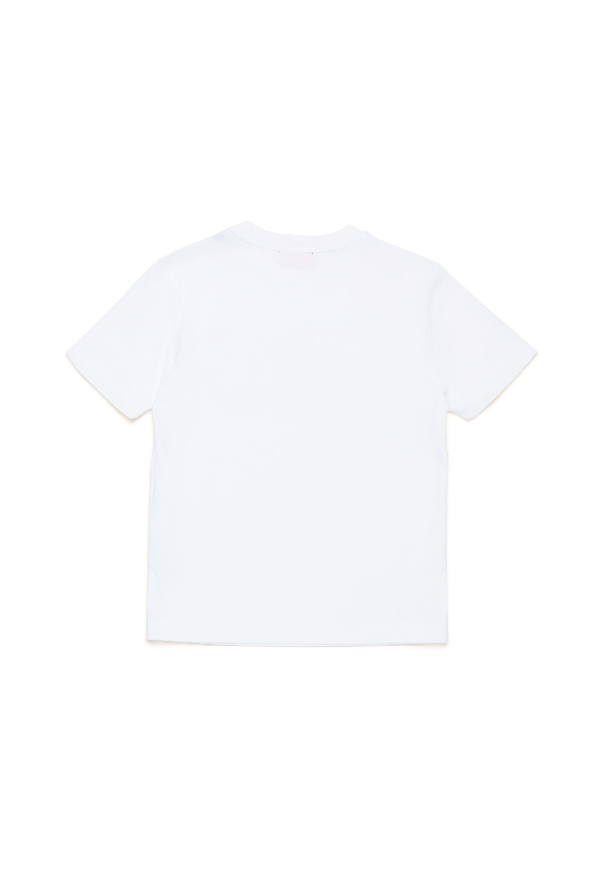 Diesel - TDIEGORL6, Male T-shirt with smudged logo in ホワイト - Image 2