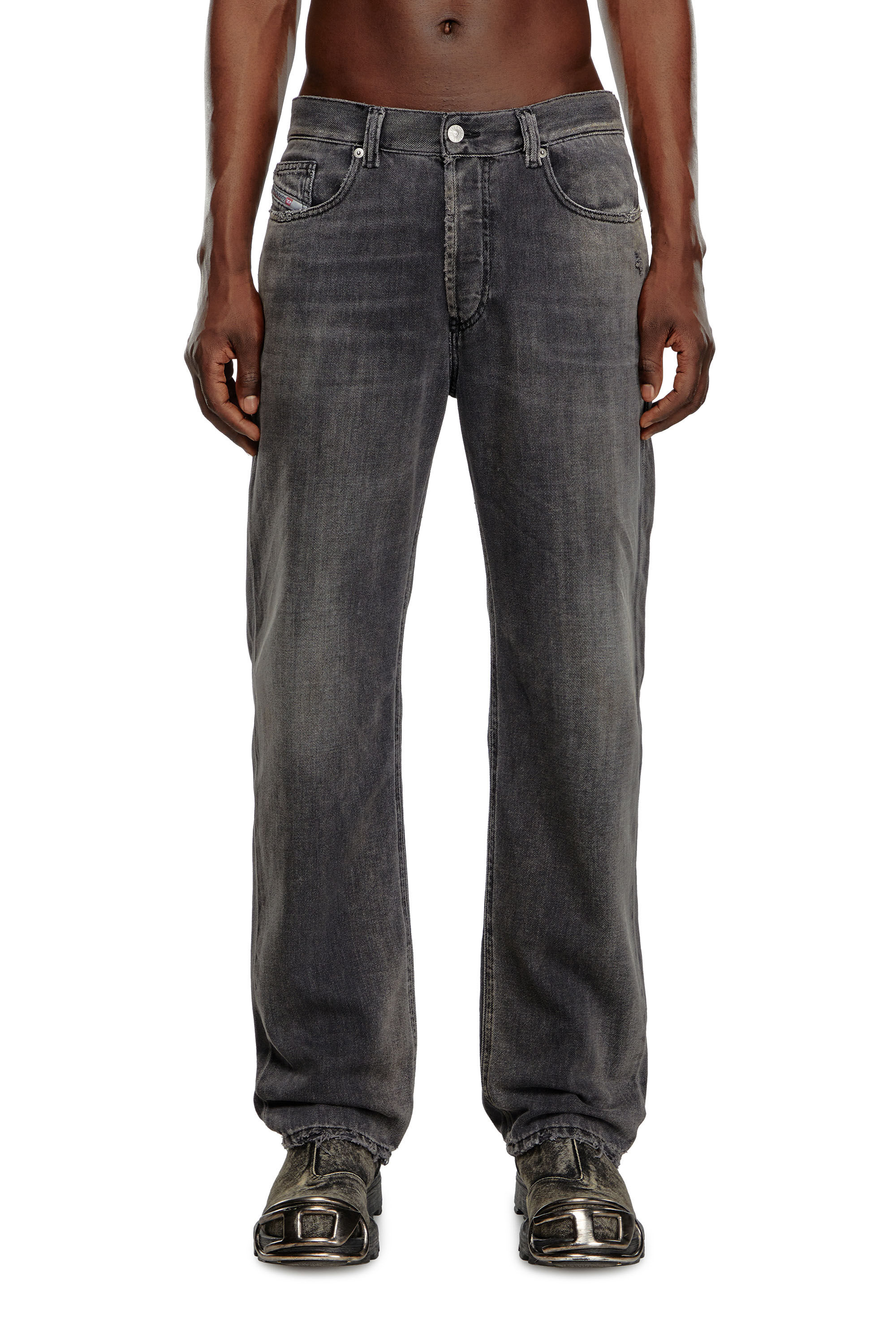 Diesel - Male Straight Jeans 2010 D-Macs 09K14, ブラック/ダークグレー - Image 3