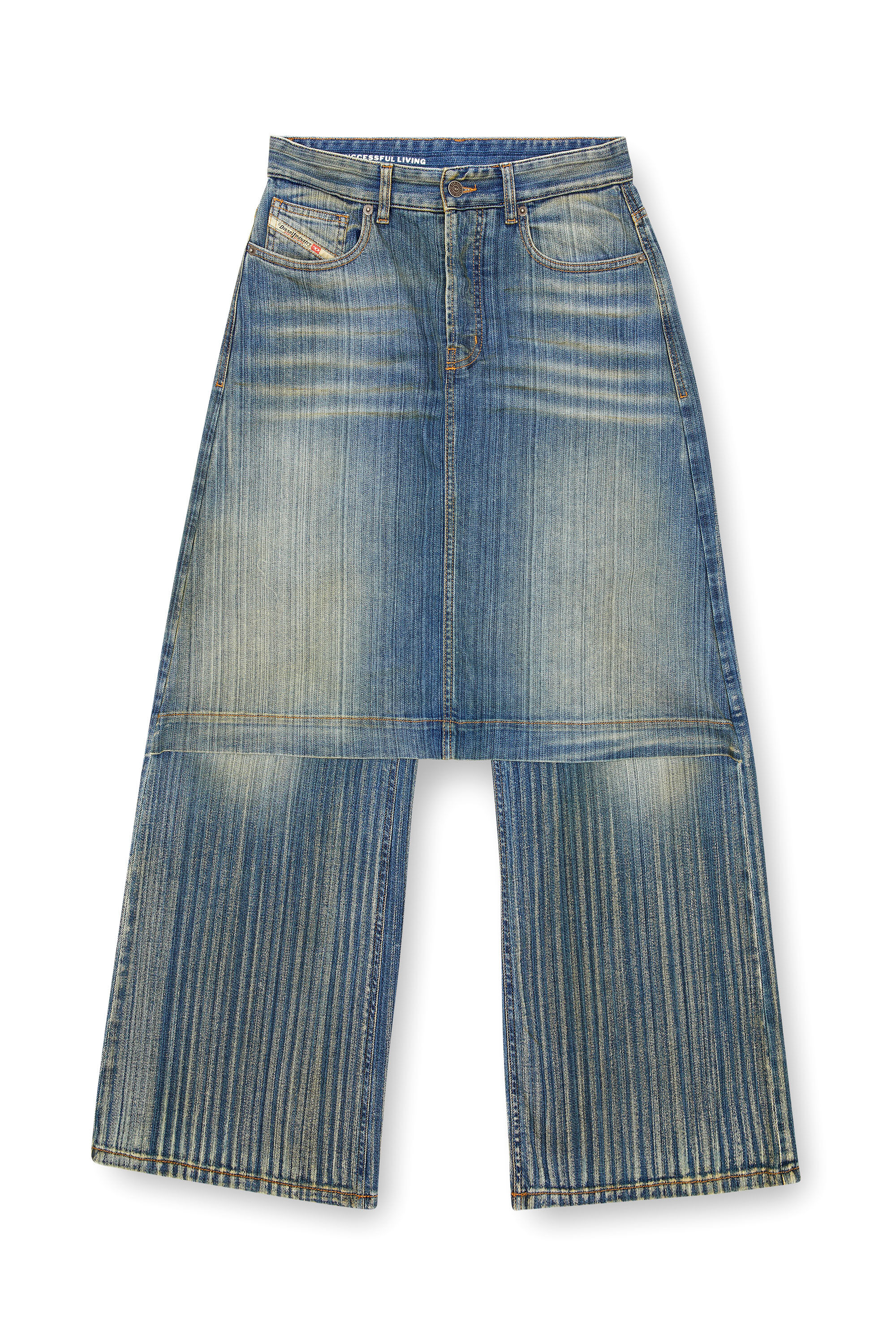 Diesel - Female Straight Jeans D-Syren 0CBCX, ミディアムブルー - Image 2