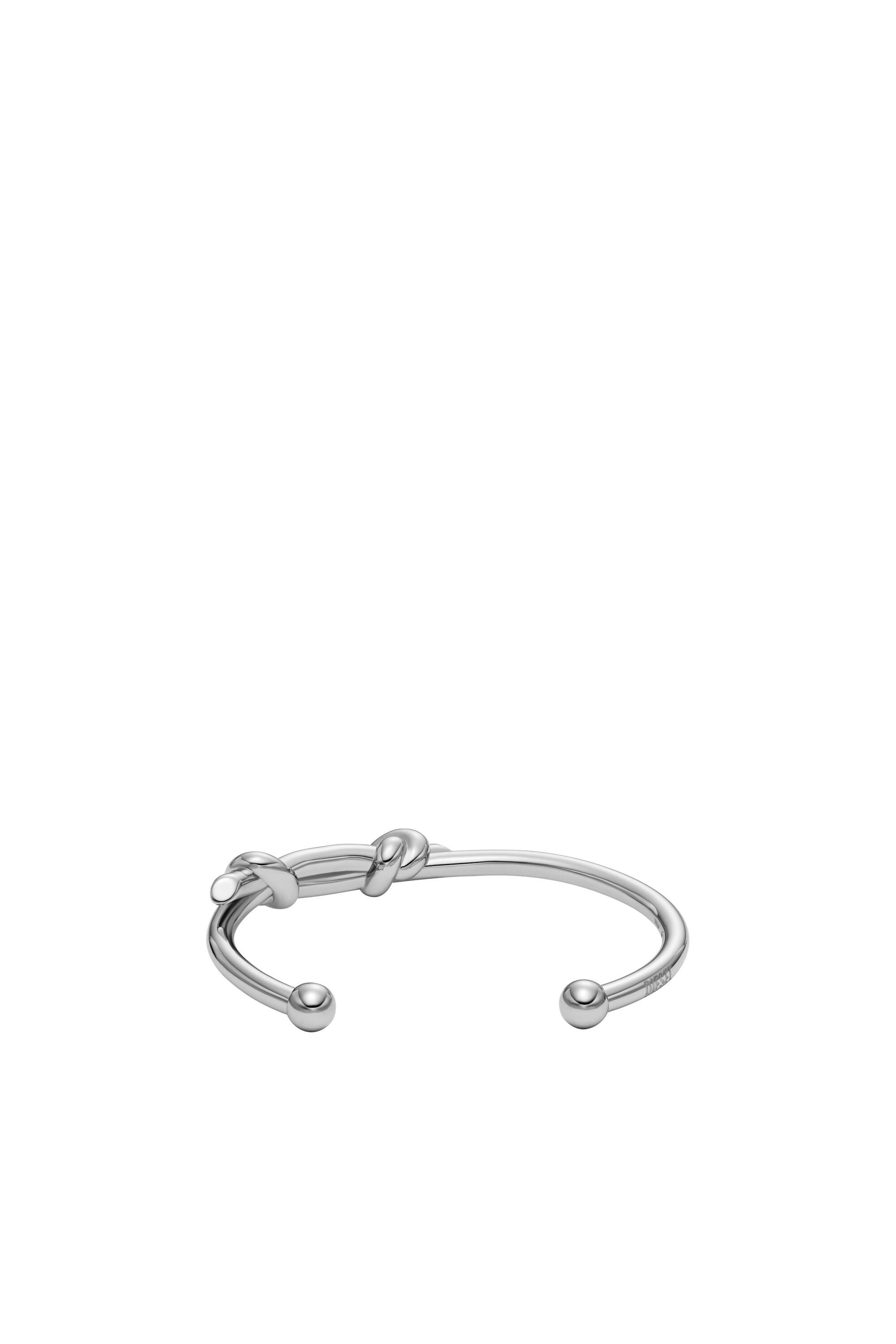 Diesel - DX1448, Unisex's Stainless Steel Cuff Knot Bracelet in シルバー - 2