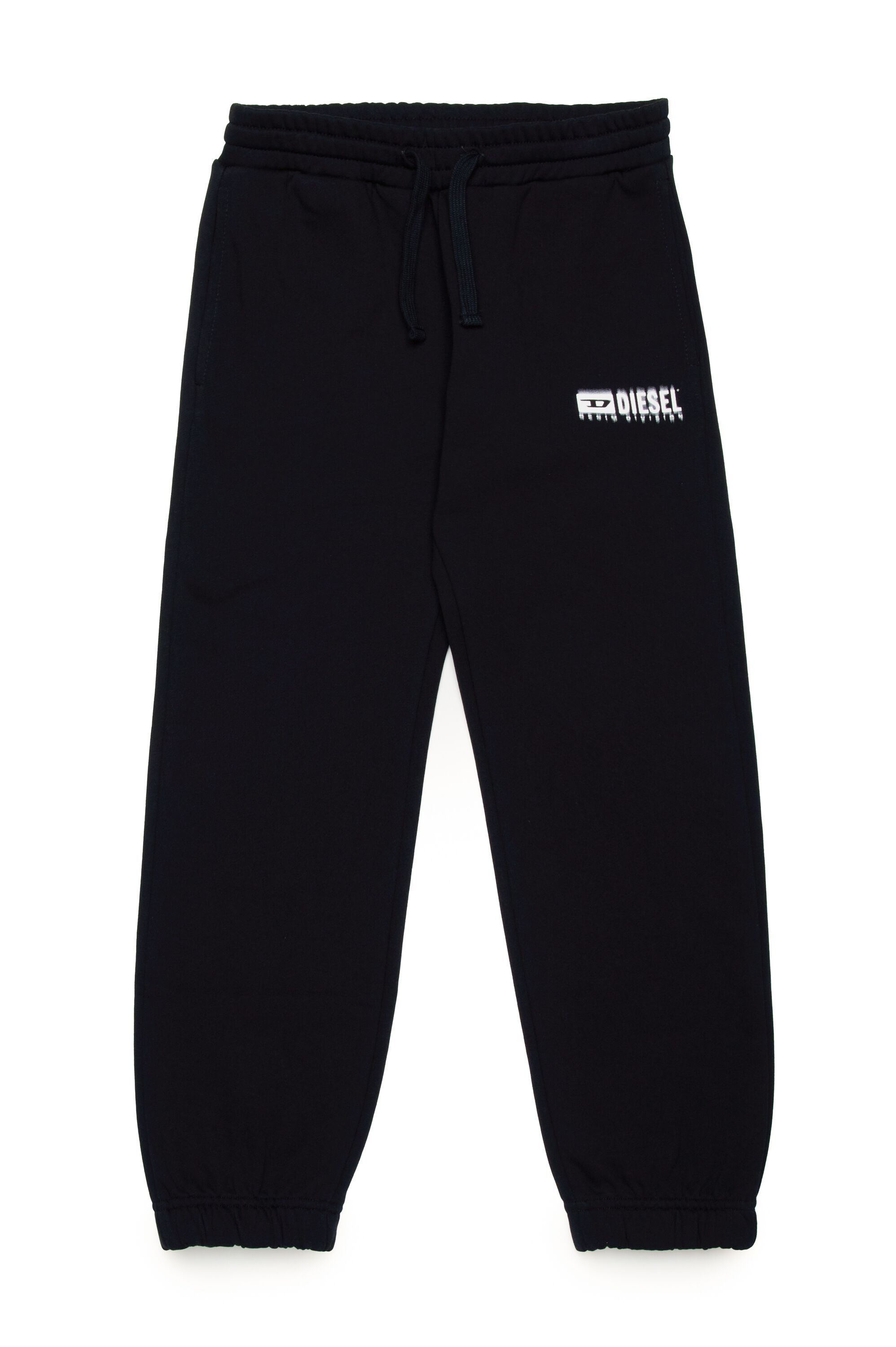 Diesel - PBASE, Male Sweatpants with smudged logo in ブラック - Image 1