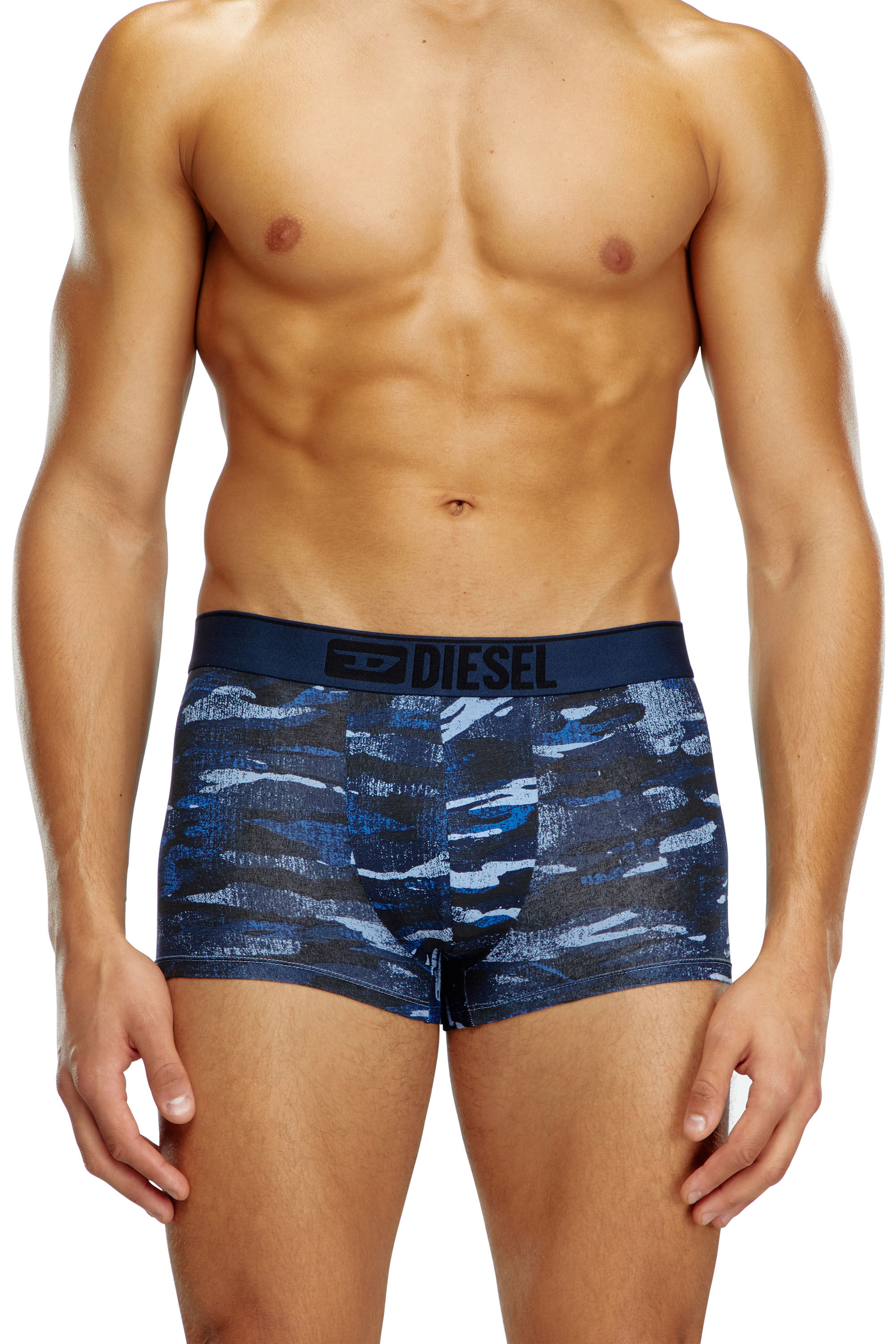 Diesel - UMBX-DAMIEN, Male Boxer briefs with camo print in ブルー - Image 3