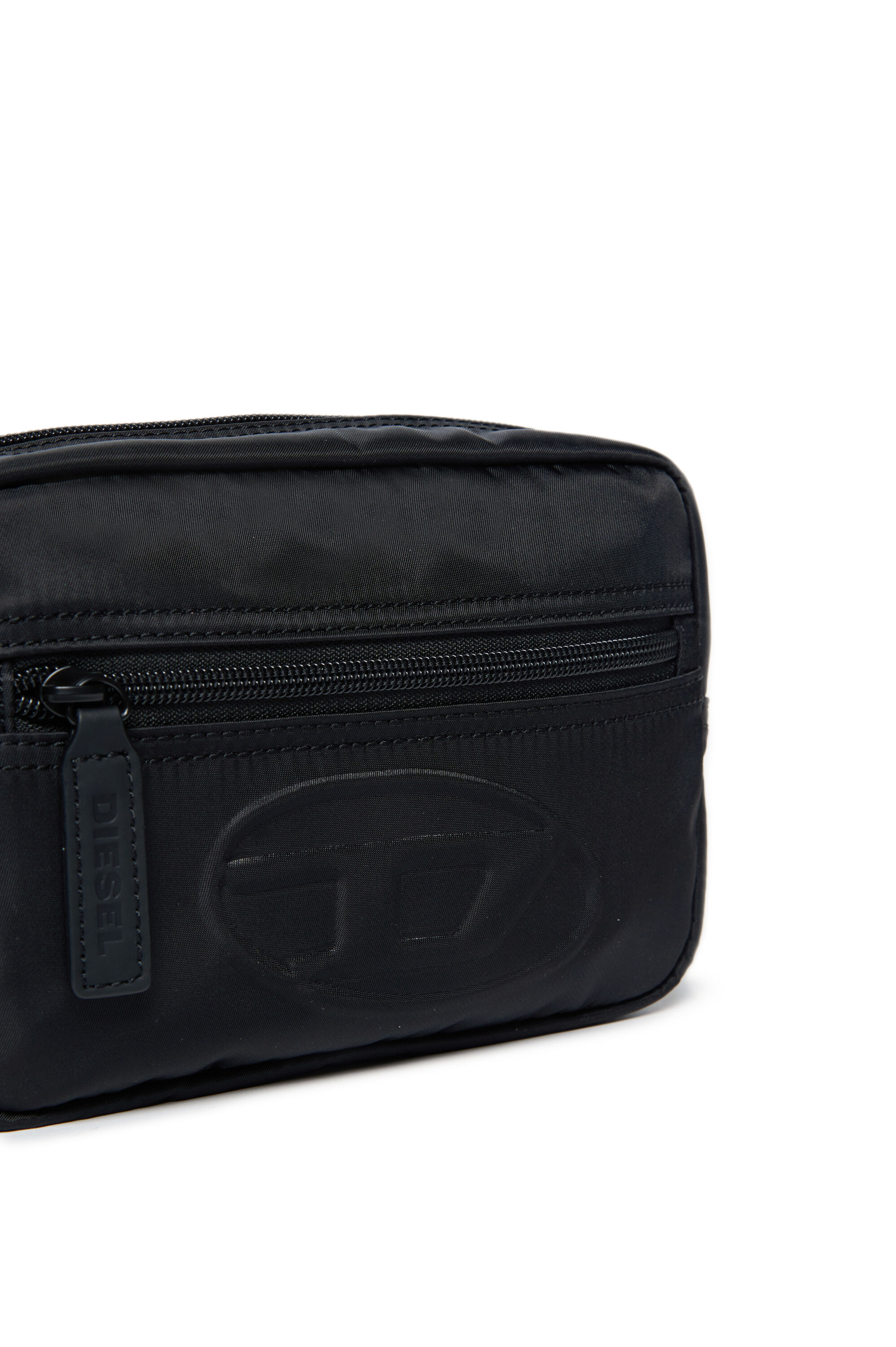 Diesel - WDEMBOSSED, Unisex Nylon belt bag with embossed logo in ブラック - Image 4