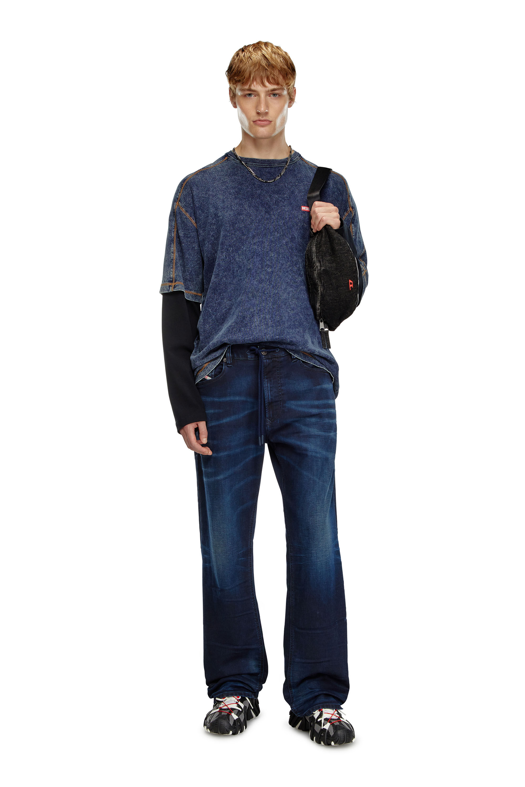 Diesel - Male Straight 2080 D-Reel Joggjeans® 09J35, ダークブルー - Image 1