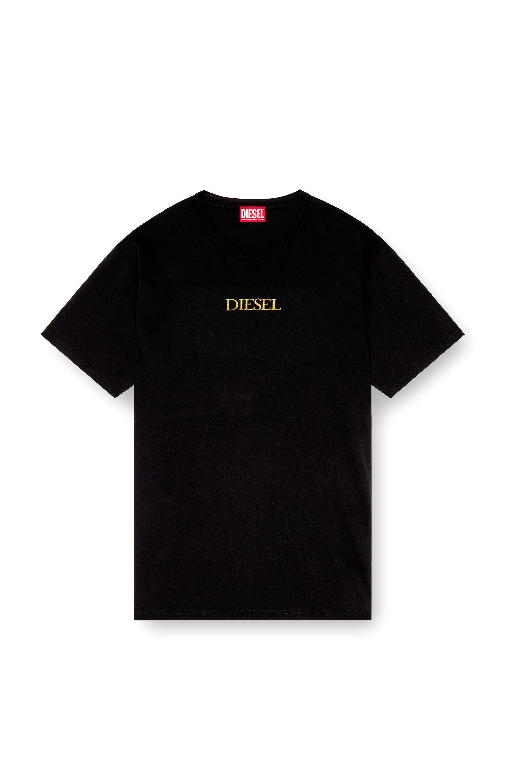 Diesel - T-BOXT-Q20, Male T-shirt with Only The Brave print in ブラック - Image 2