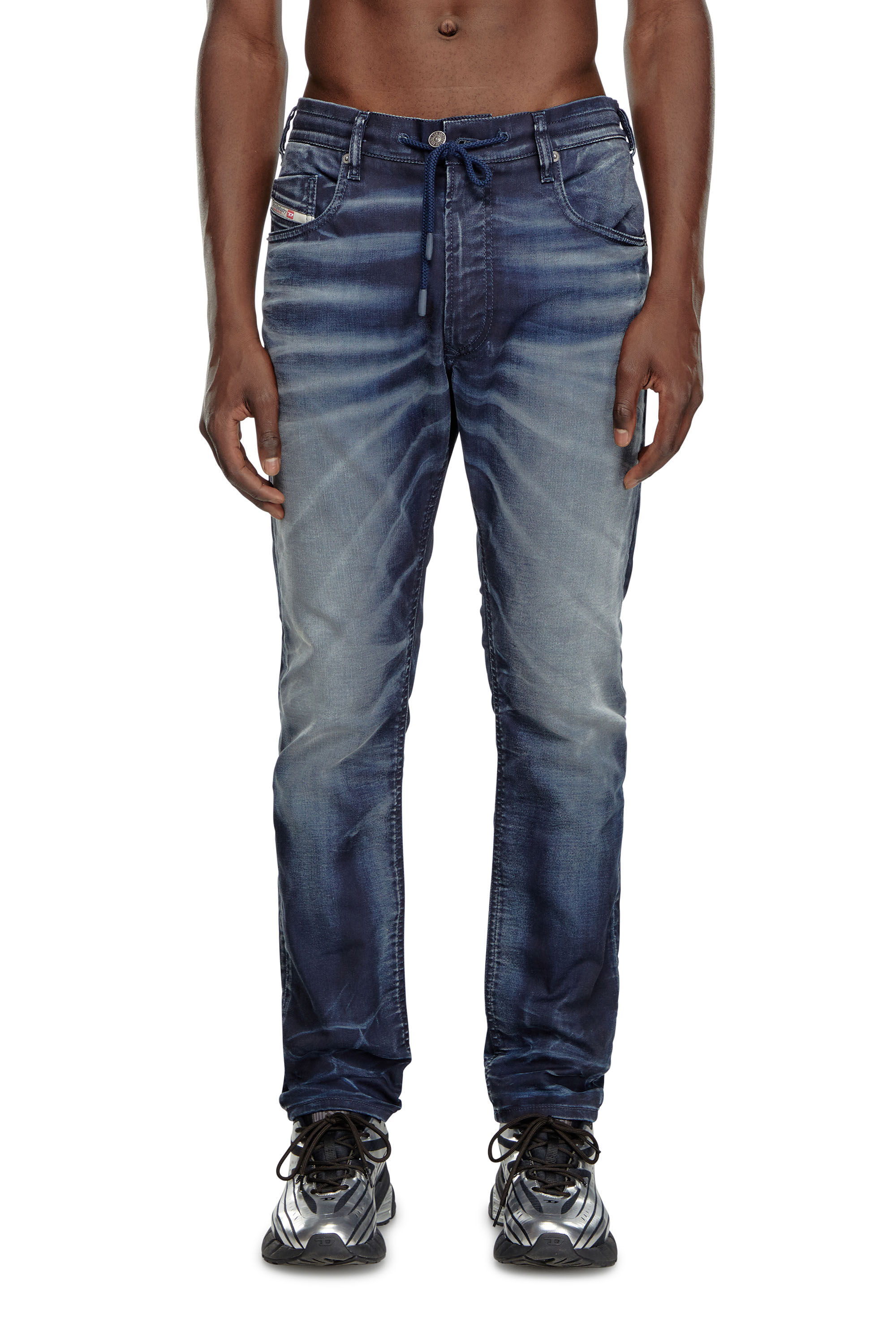 Diesel - Male Tapered 2030 D-Krooley Joggjeans® 068MD, ダークブルー - Image 3