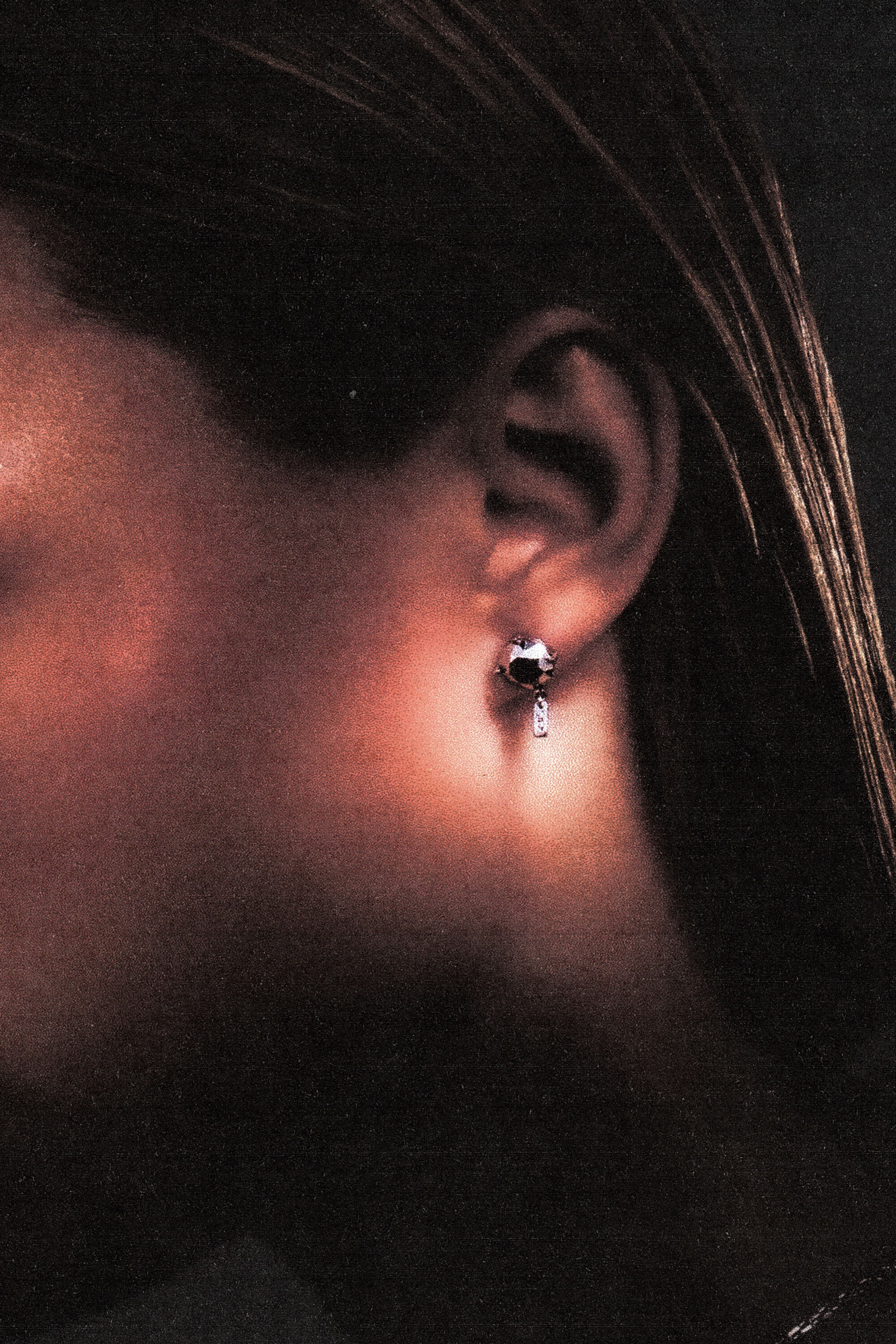 DL1352040 JEWEL Diamond Cut Sterling Silver Stud Earring｜シルバー 
