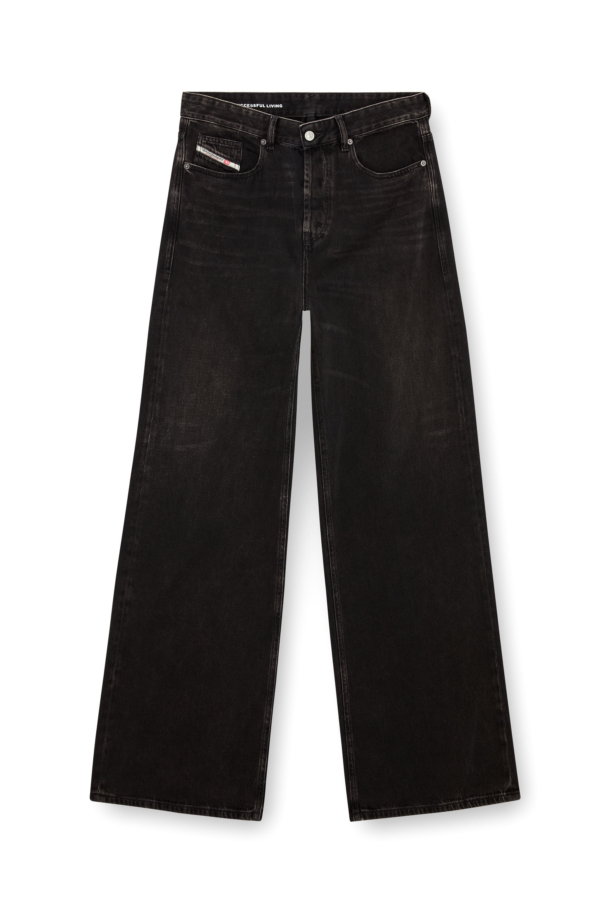Diesel - Male Straight Jeans D-Rise 09J96, ブラック/ダークグレー - Image 2