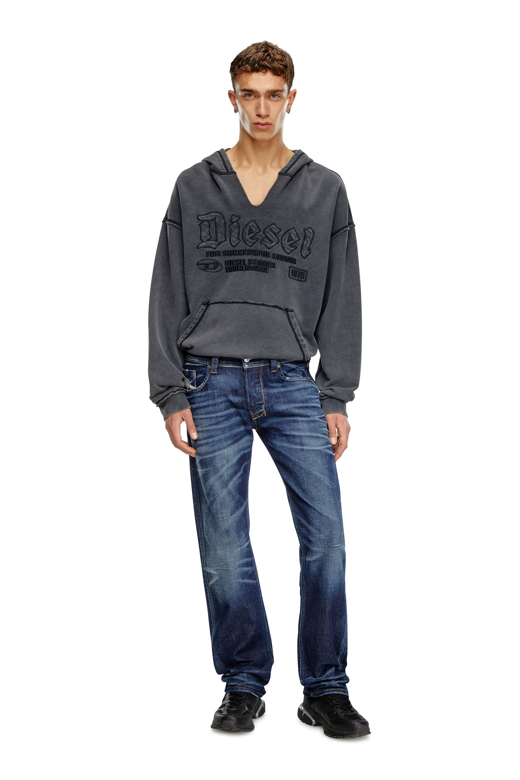 Diesel - Male Straight Jeans 1985 Larkee 09J90, ダークブルー - Image 1