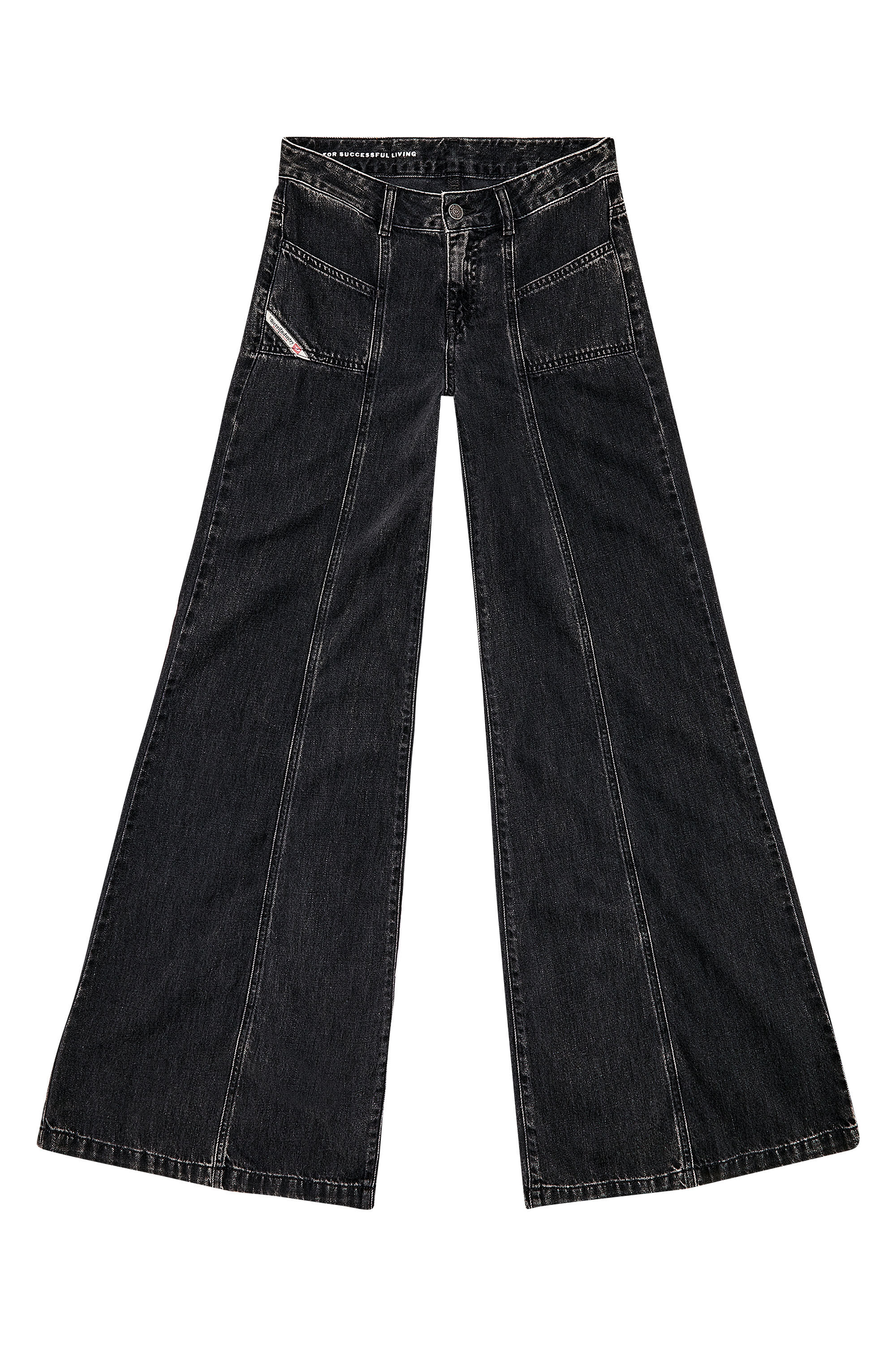 ブーツカットフレア Jeans - D-Akii | ブラック/ ダークグレー 