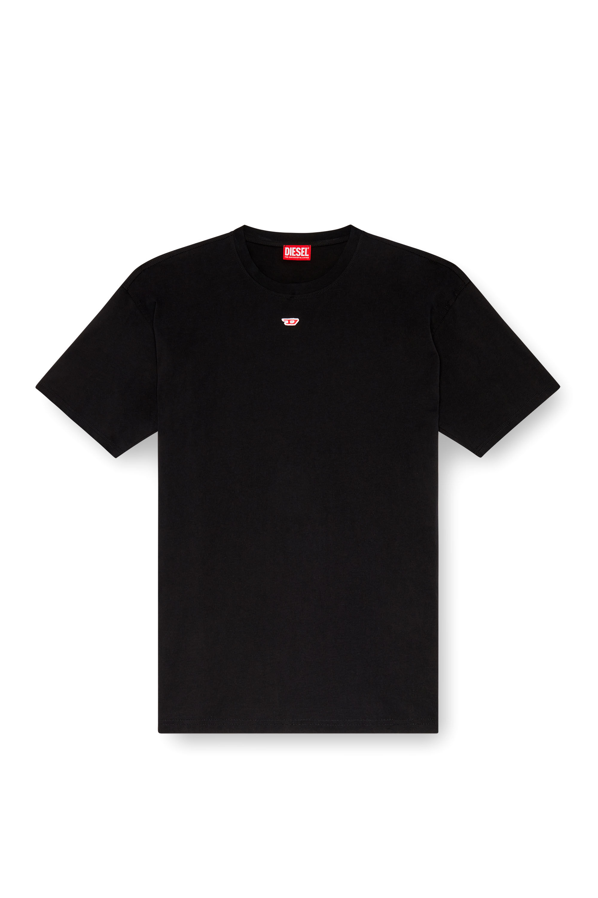 Diesel - T-BOXT-D, Unisex T-shirt with embroidered D patch in ブラック - Image 6