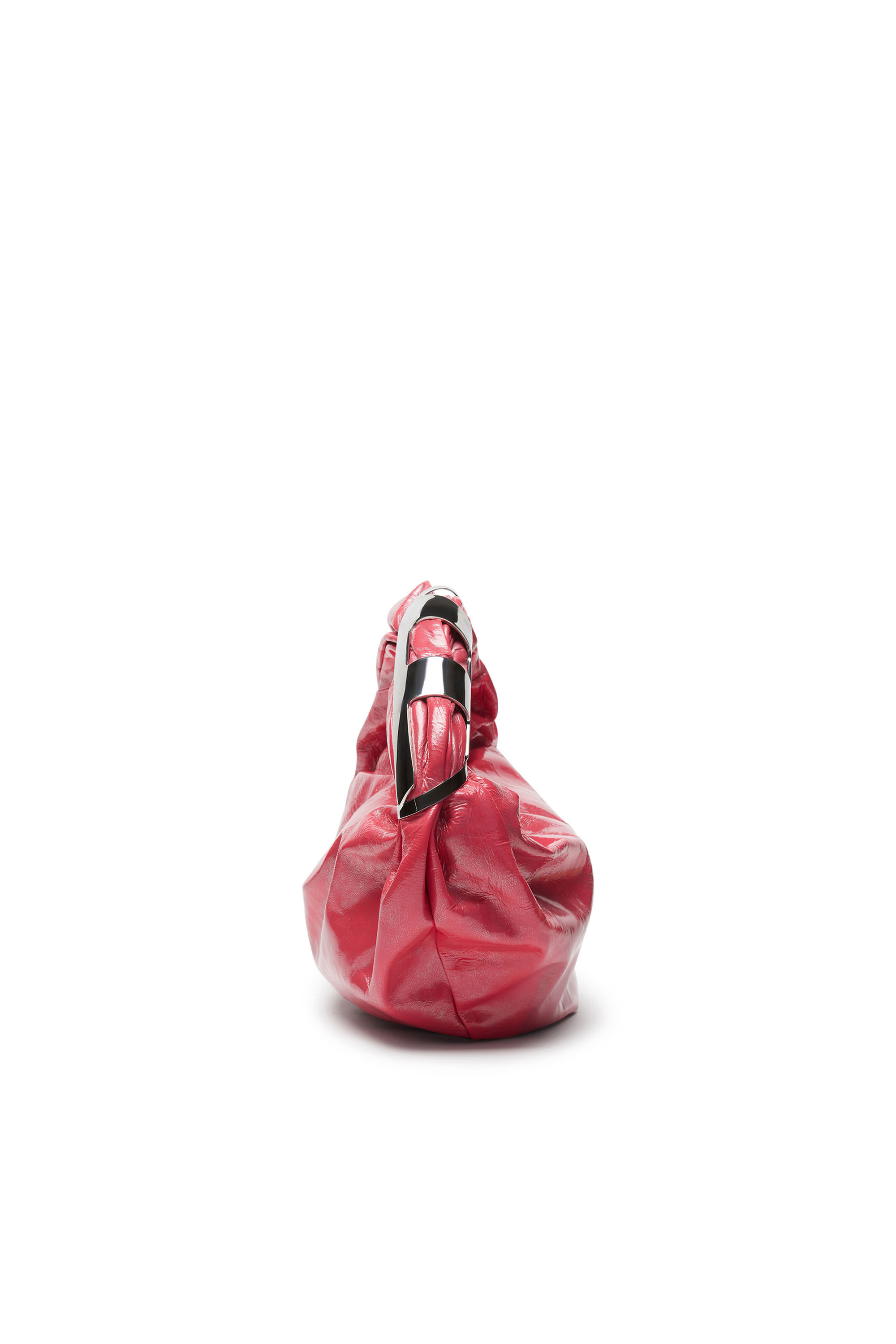 Diesel - GRAB-D HOBO S, Female Grab-D S-Hobo bag in metallic leather in ピンク - Image 4