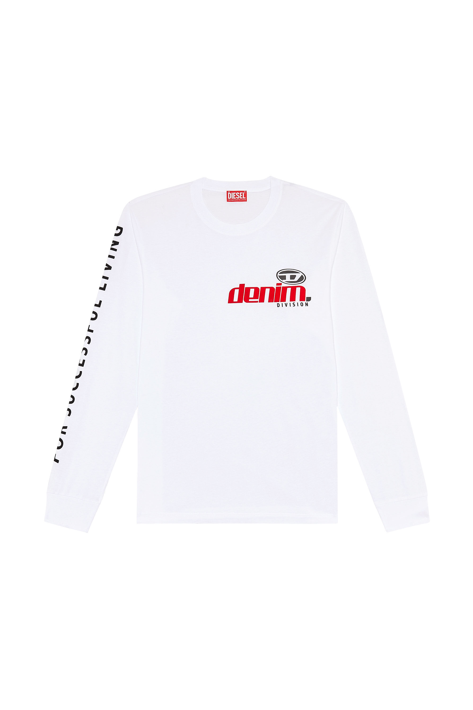 T-JUST-LS-L5 Tシャツロゴパフプリント長袖｜メンズ｜DIESEL