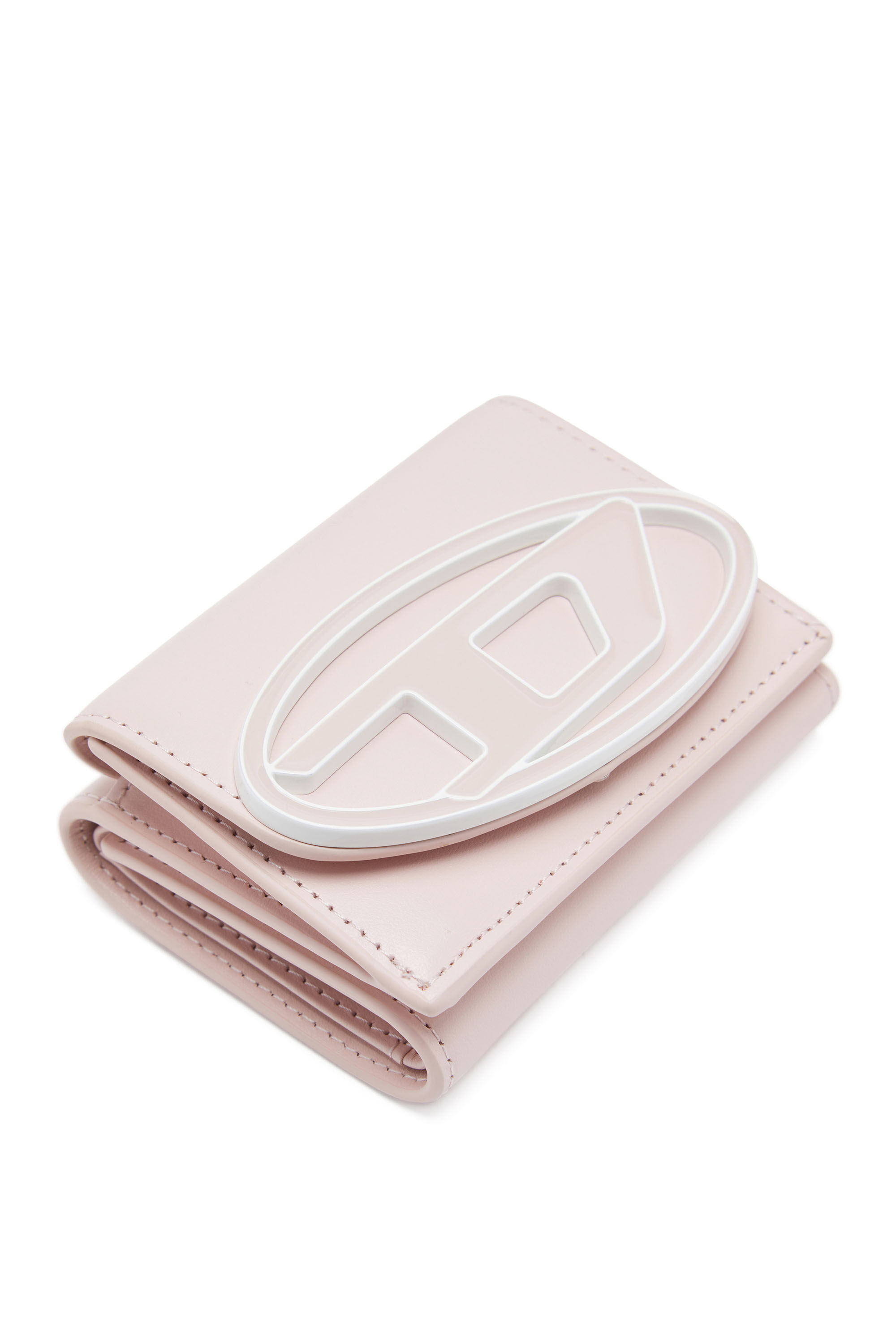 1DR TRI FOLD COIN XS II Tri-fold wallet in pastel leather｜ピンク