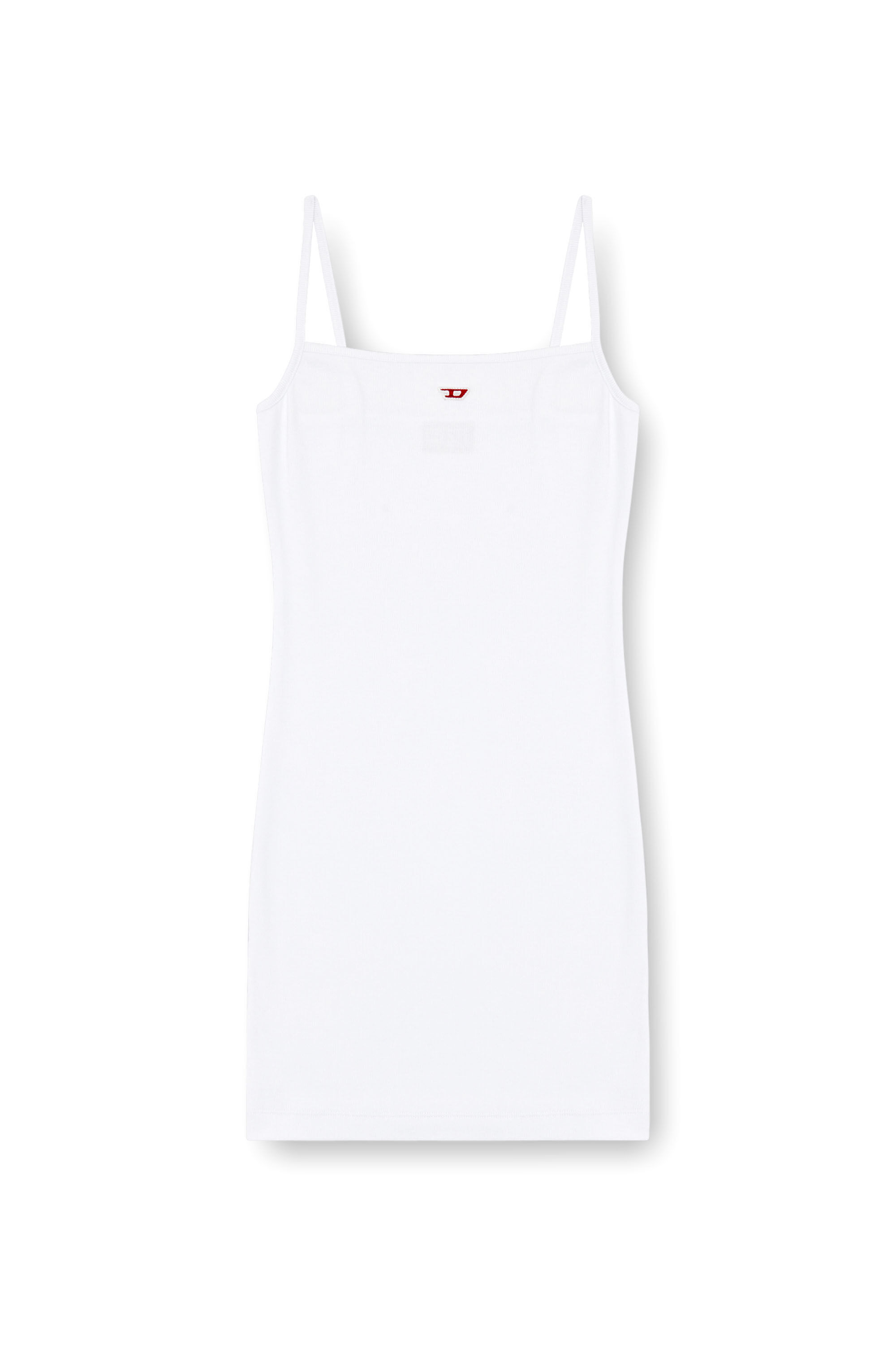 Diesel - D-HOPY-D, Female Short slip dress with D logo in ホワイト - Image 2
