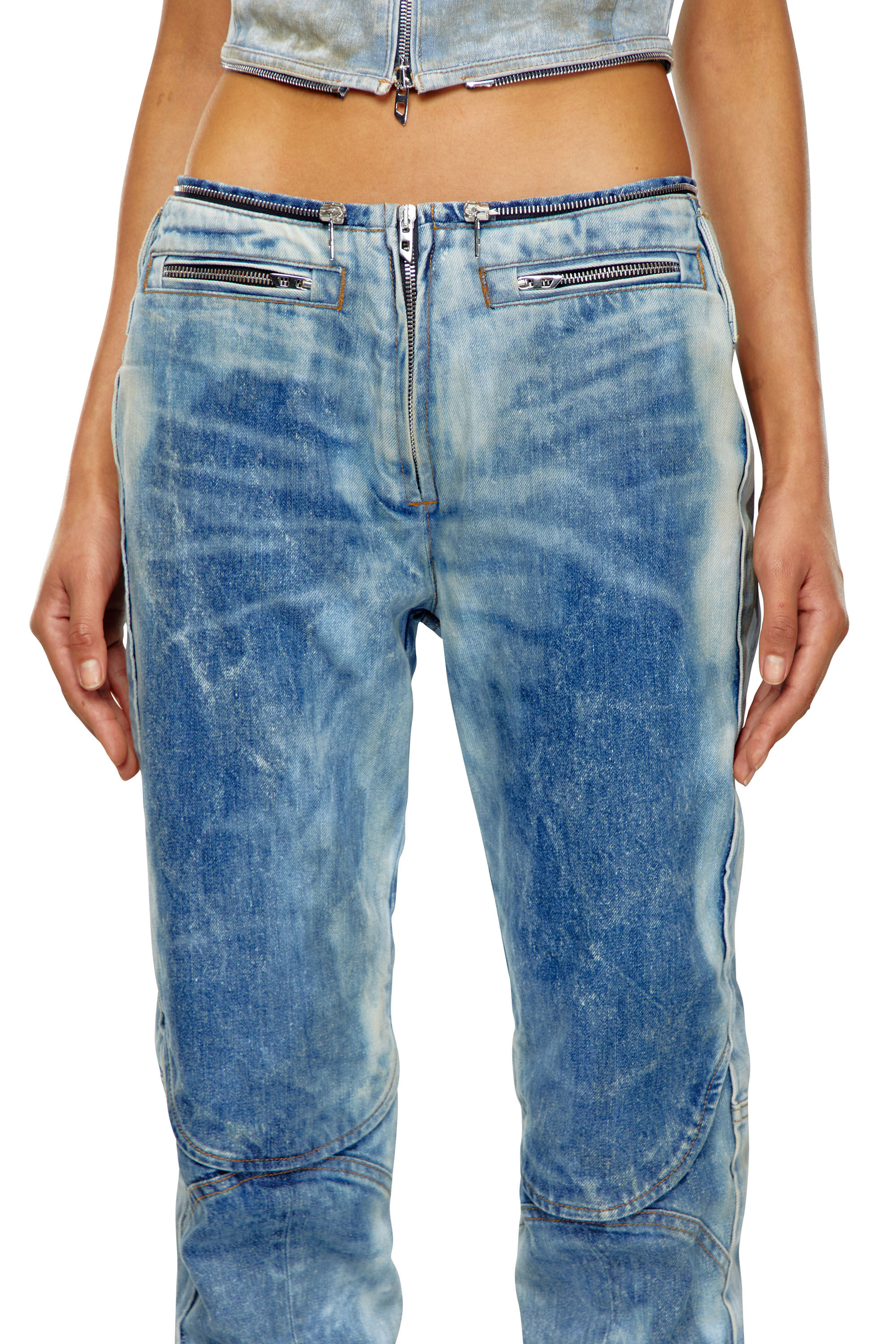 Diesel - Female Straight Jeans D-Gen 0PGAM, ミディアムブルー - Image 4