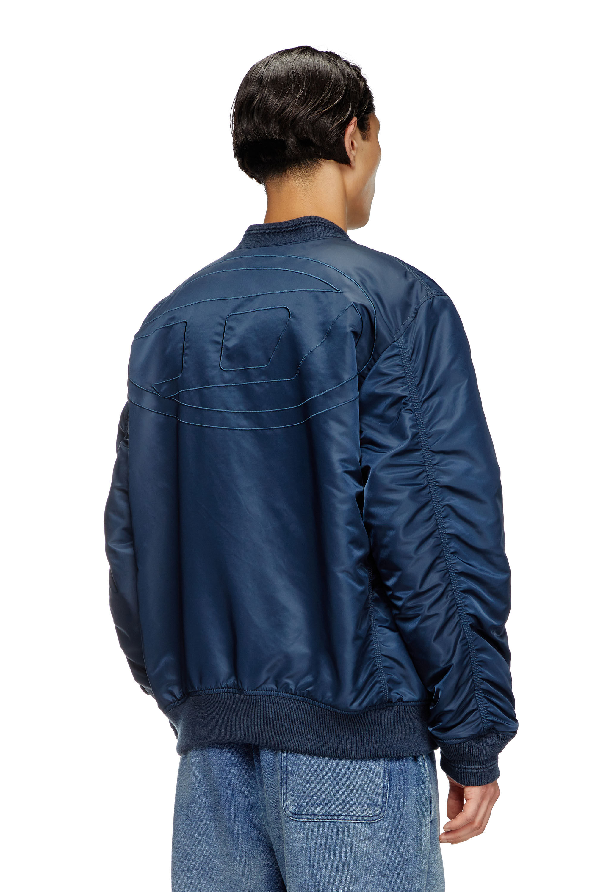 Diesel - J-HELD, Male's Bomber in padded nylon with Oval D in null - 5