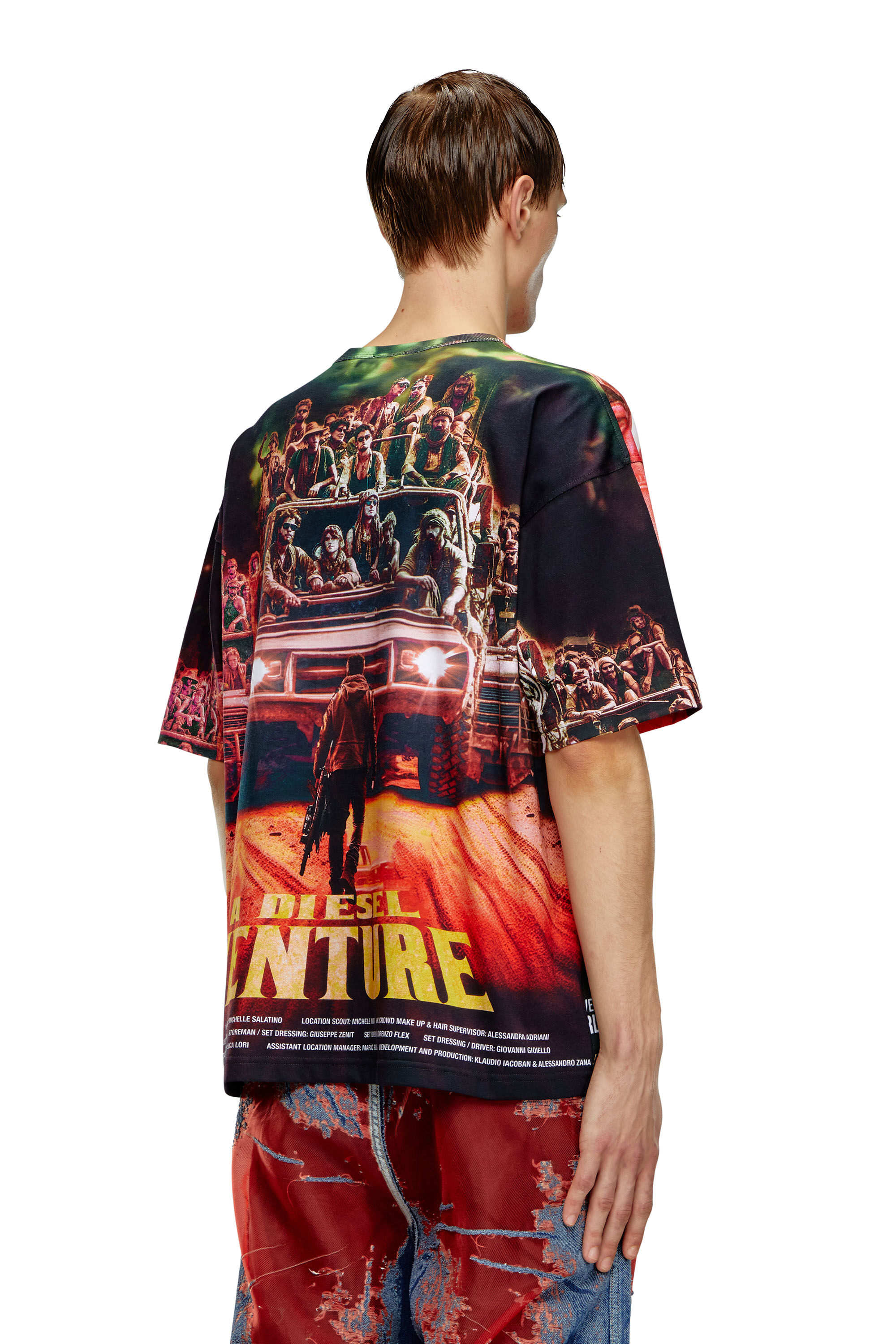Diesel - T-BOXT-ADVENTURE, Male T-shirt with Diesel film print in マルチカラー - Image 4