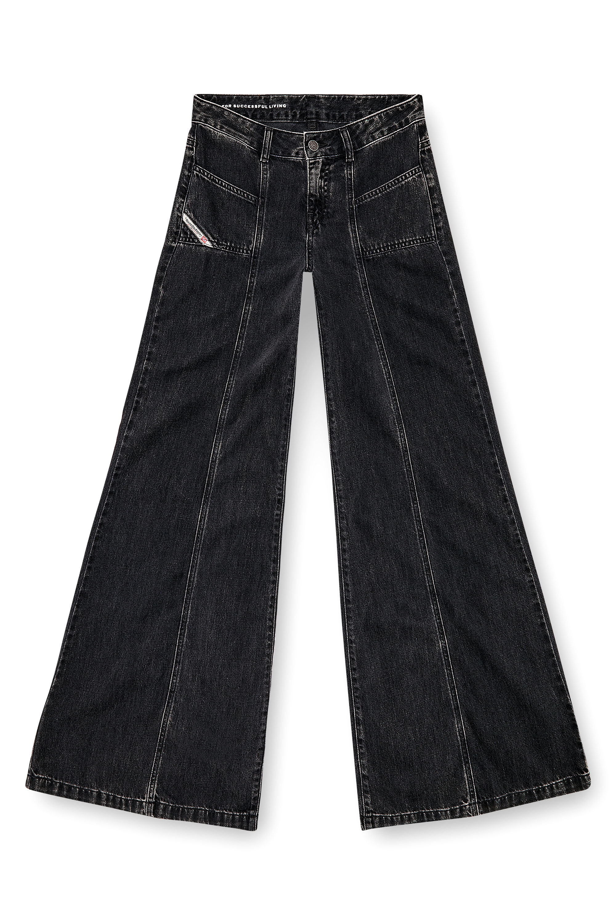 Diesel - Female Bootcut and Flare Jeans D-Akii 068HN, ブラック/ダークグレー - Image 2