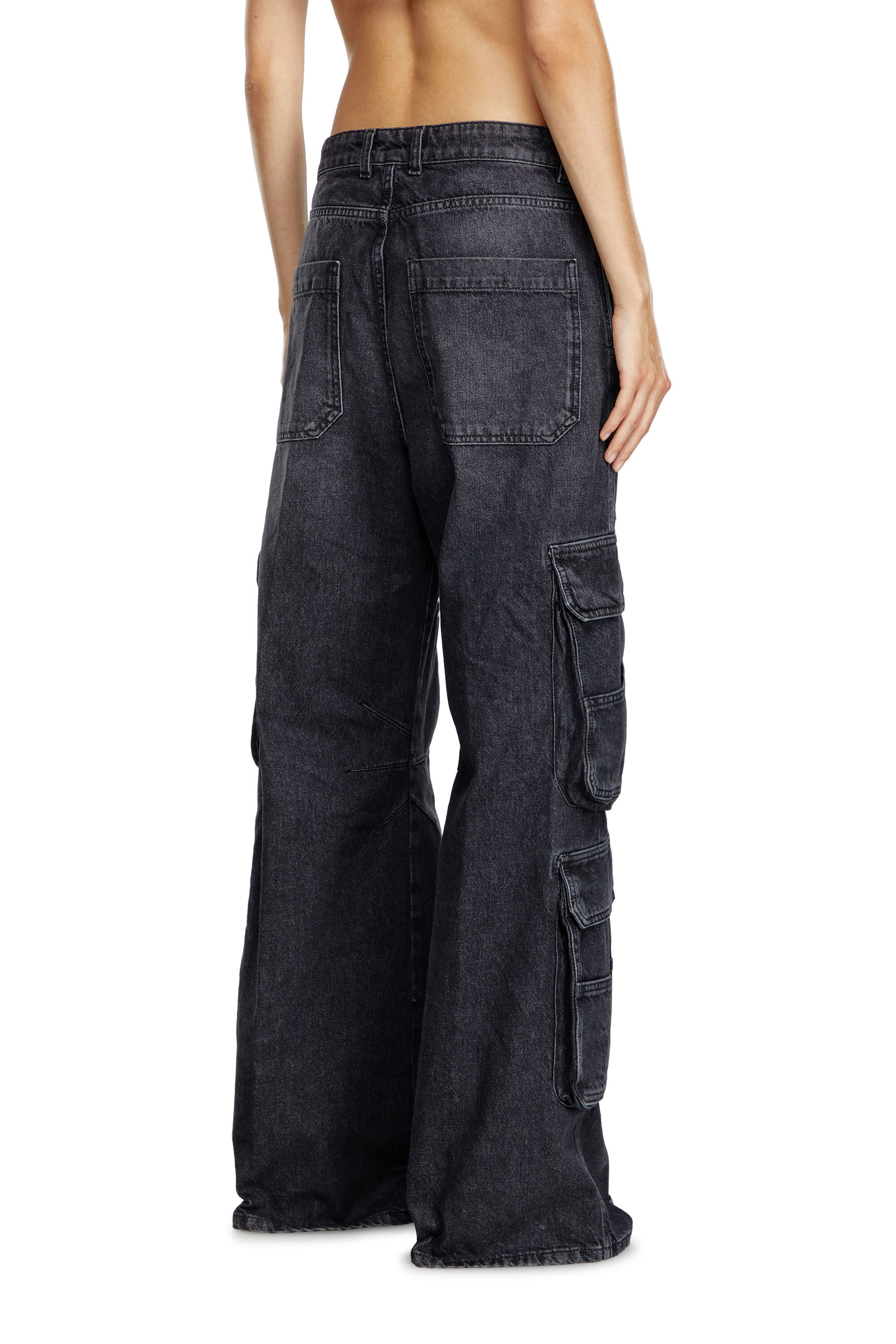 Diesel - Female Straight Jeans 1996 D-Sire 0HLAA, ブラック/ダークグレー - Image 5