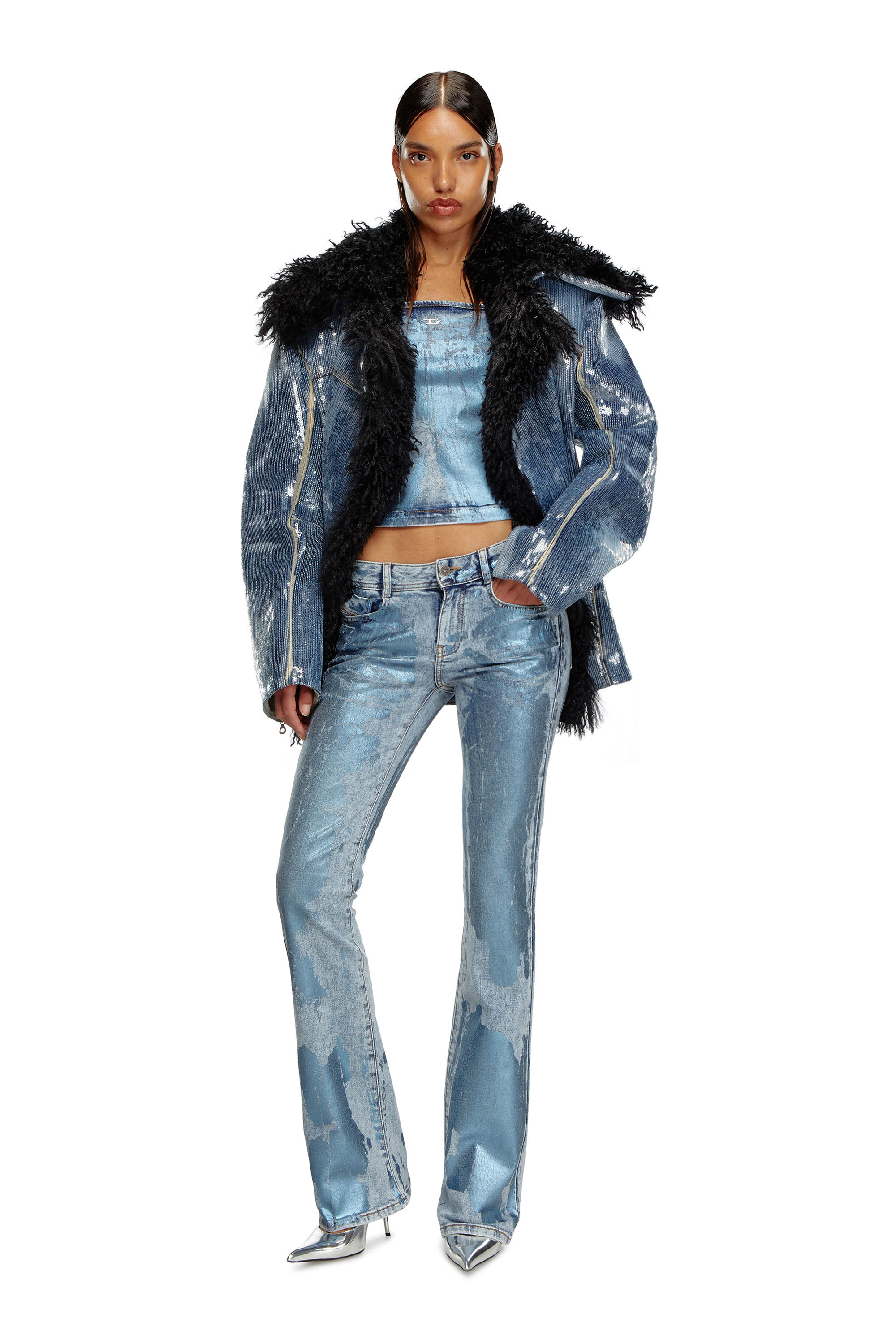 Diesel - Female Bootcut and Flare Jeans 1969 D-Ebbey 0AJEU, ライトブルー - Image 1