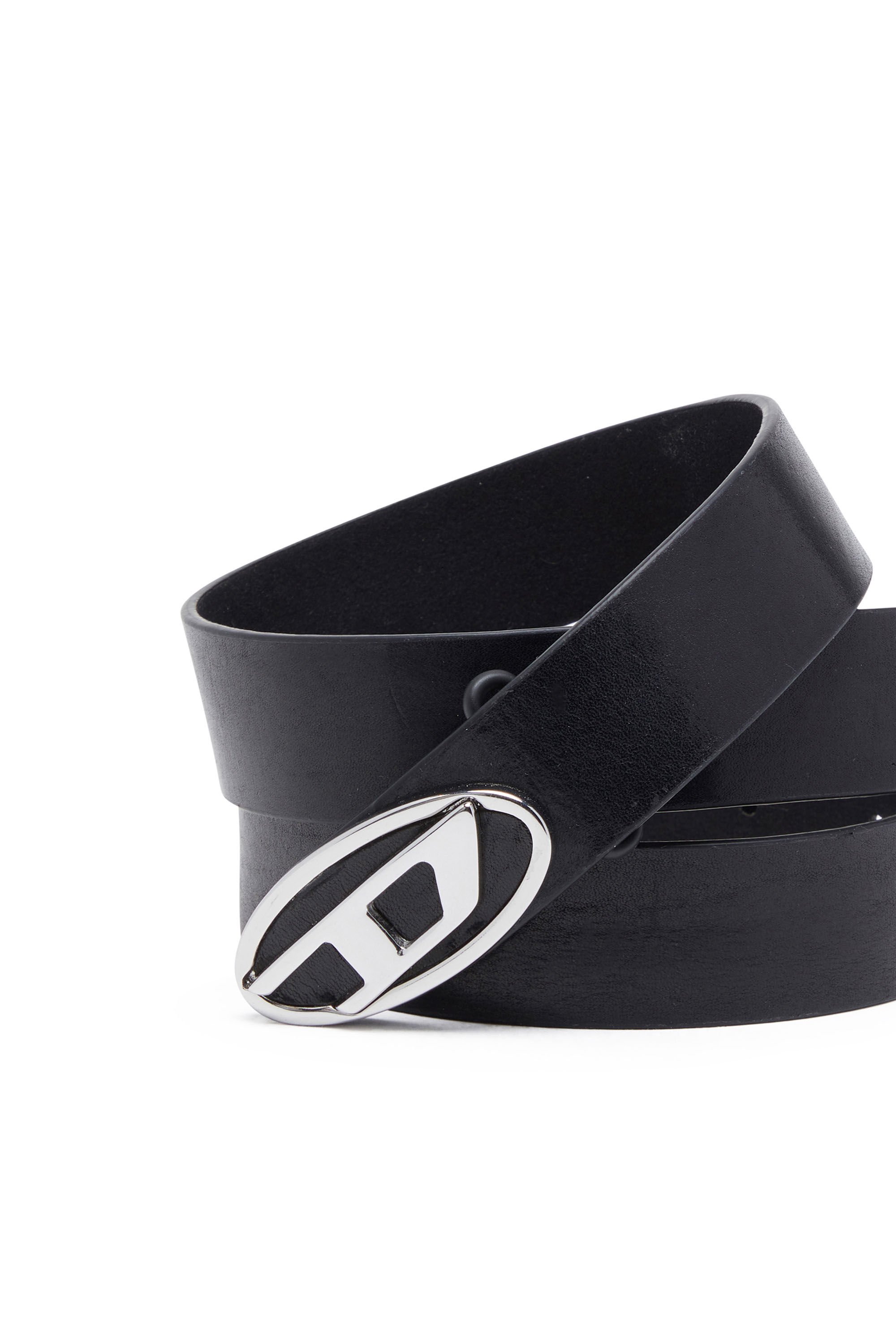 B-1DR-LAYER Reversible leather belt with Oval D logo｜ブラック ...