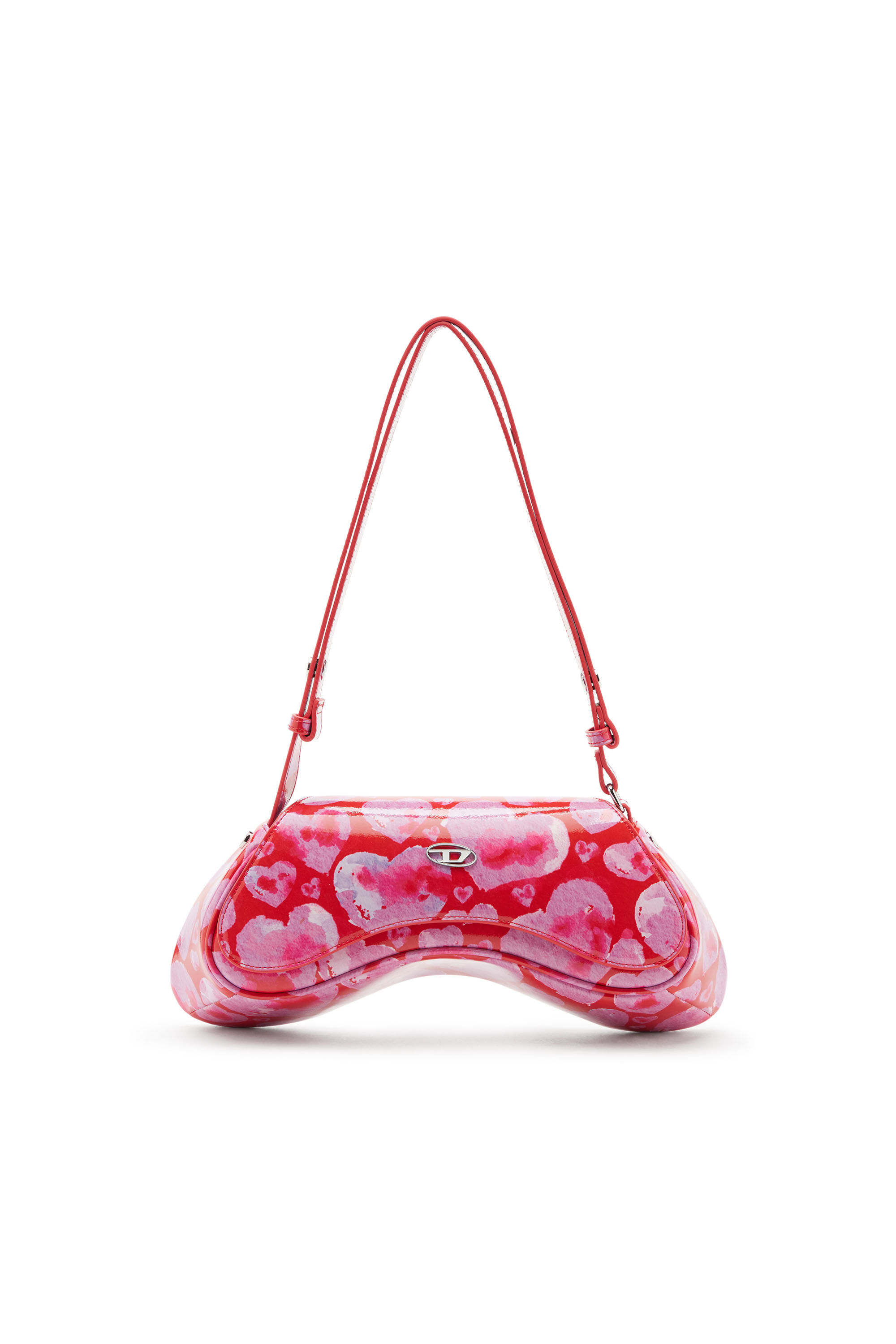 ST VALENTINE-PLAY CROSSBODY St Valentine-Play-Crossbody bag with all-over  heart print｜ピンク｜ウィメンズ｜DIESEL