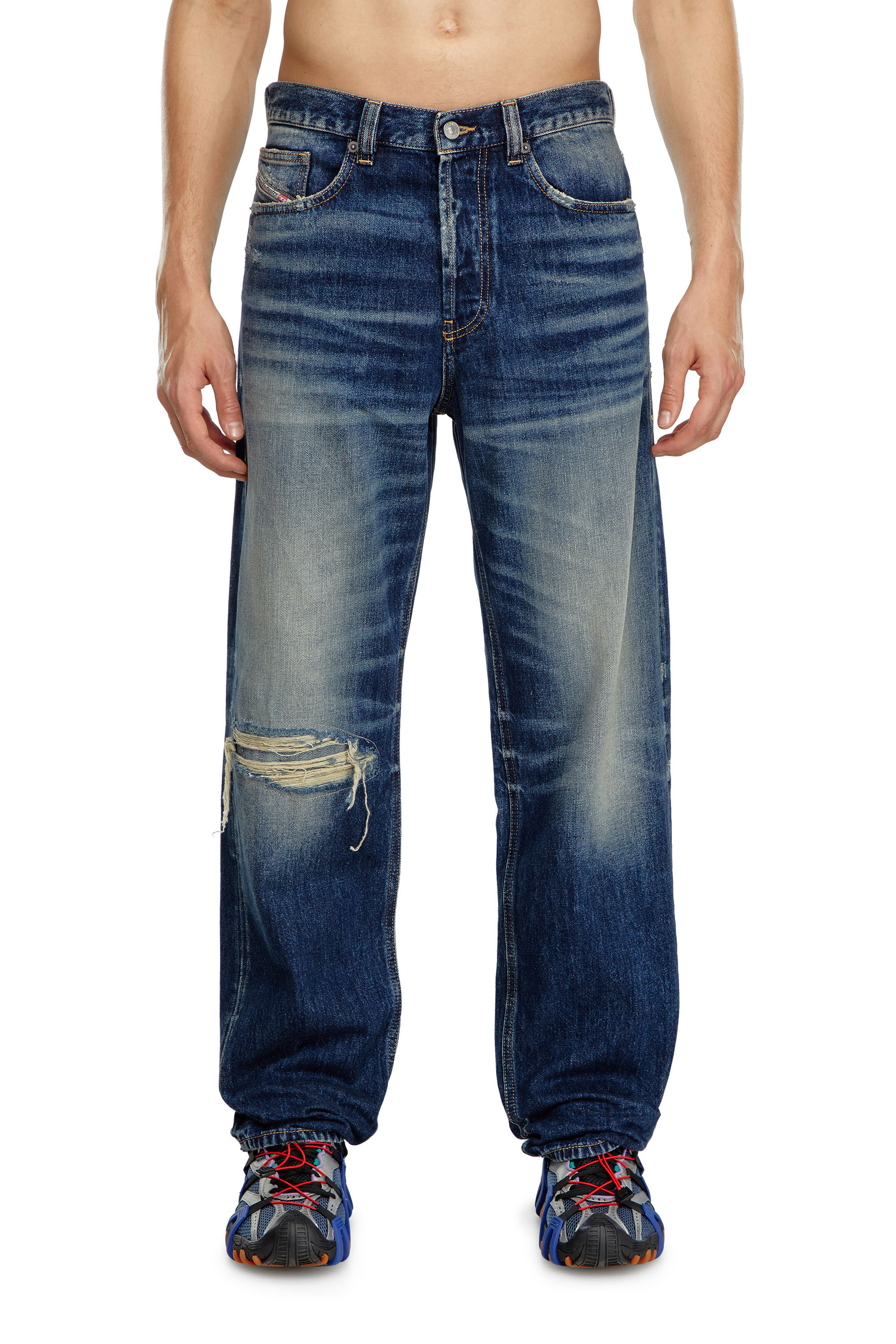 Diesel - Male Straight Jeans 2010 D-Macs 09J95, ダークブルー - Image 3