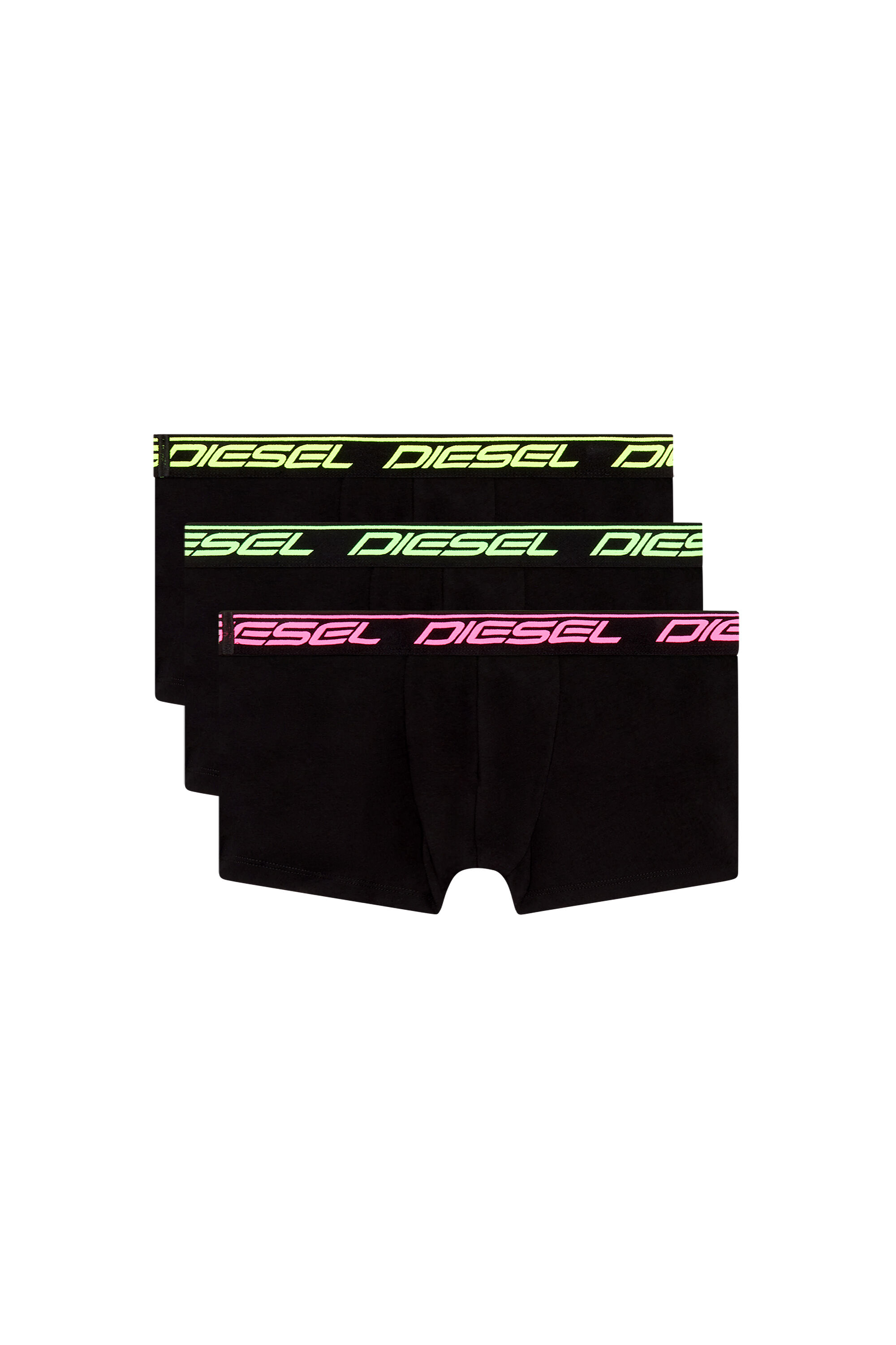 UMBX-DAMIENTHREEPACK Three-pack neon-logo boxer briefs｜ブラック 